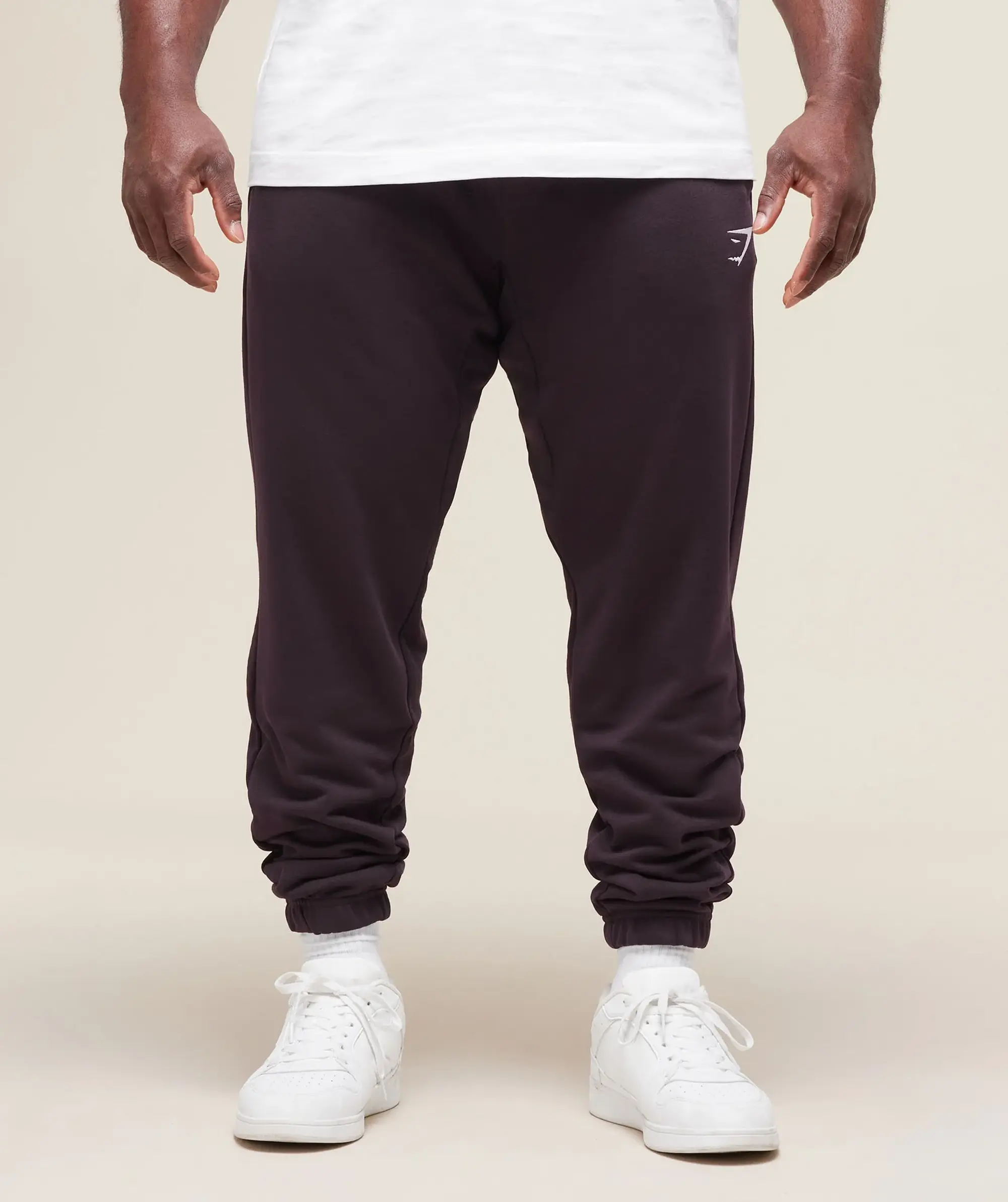  Essential Oversized Joggers - Plum Brown