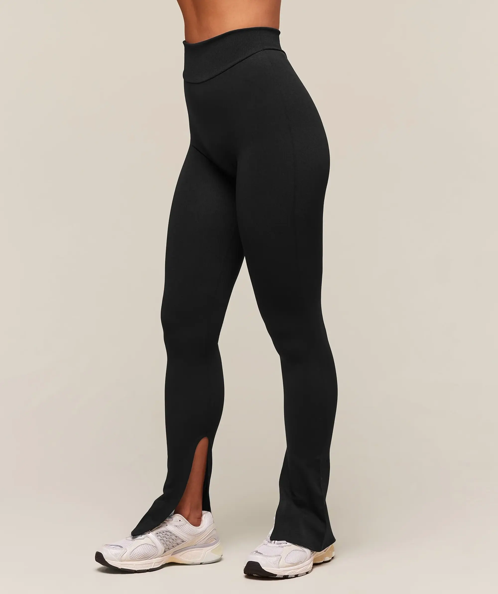  everywear Warp Knit Flare Legging - Black
