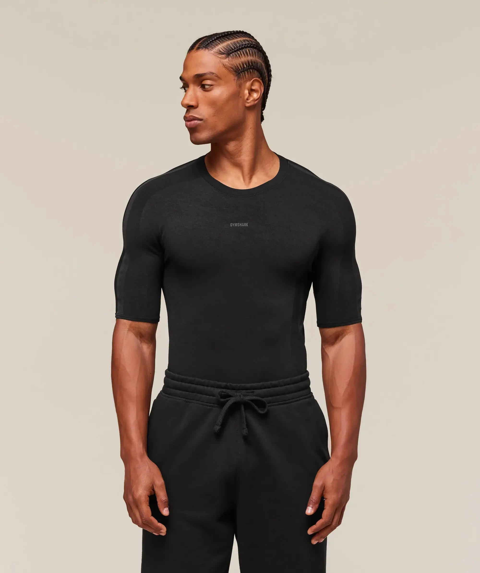  everywear Warp Knit T-Shirt - Black