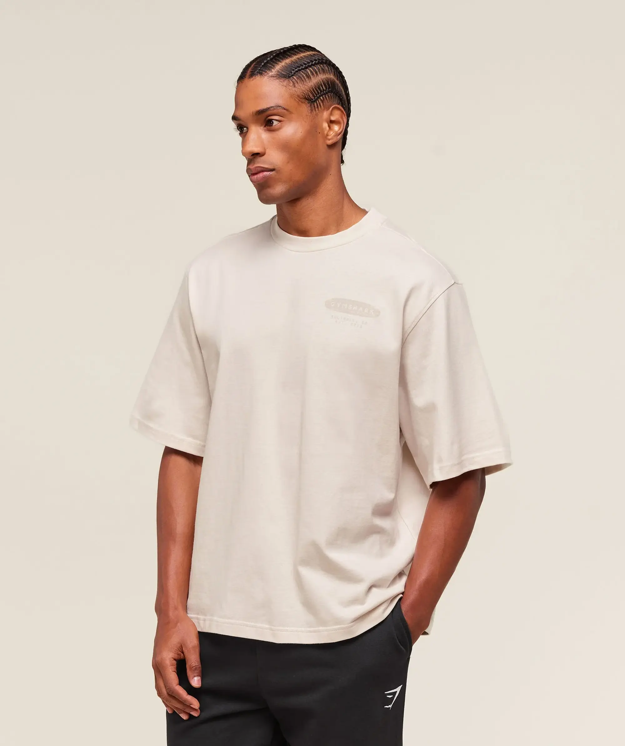  For The Lifters Boxy T-Shirt - Oat White
