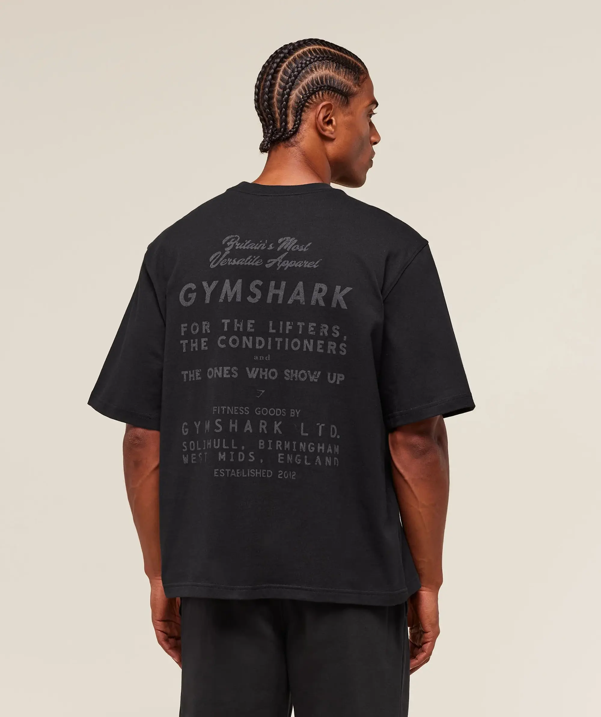  For The Lifters Boxy T-Shirt - Black