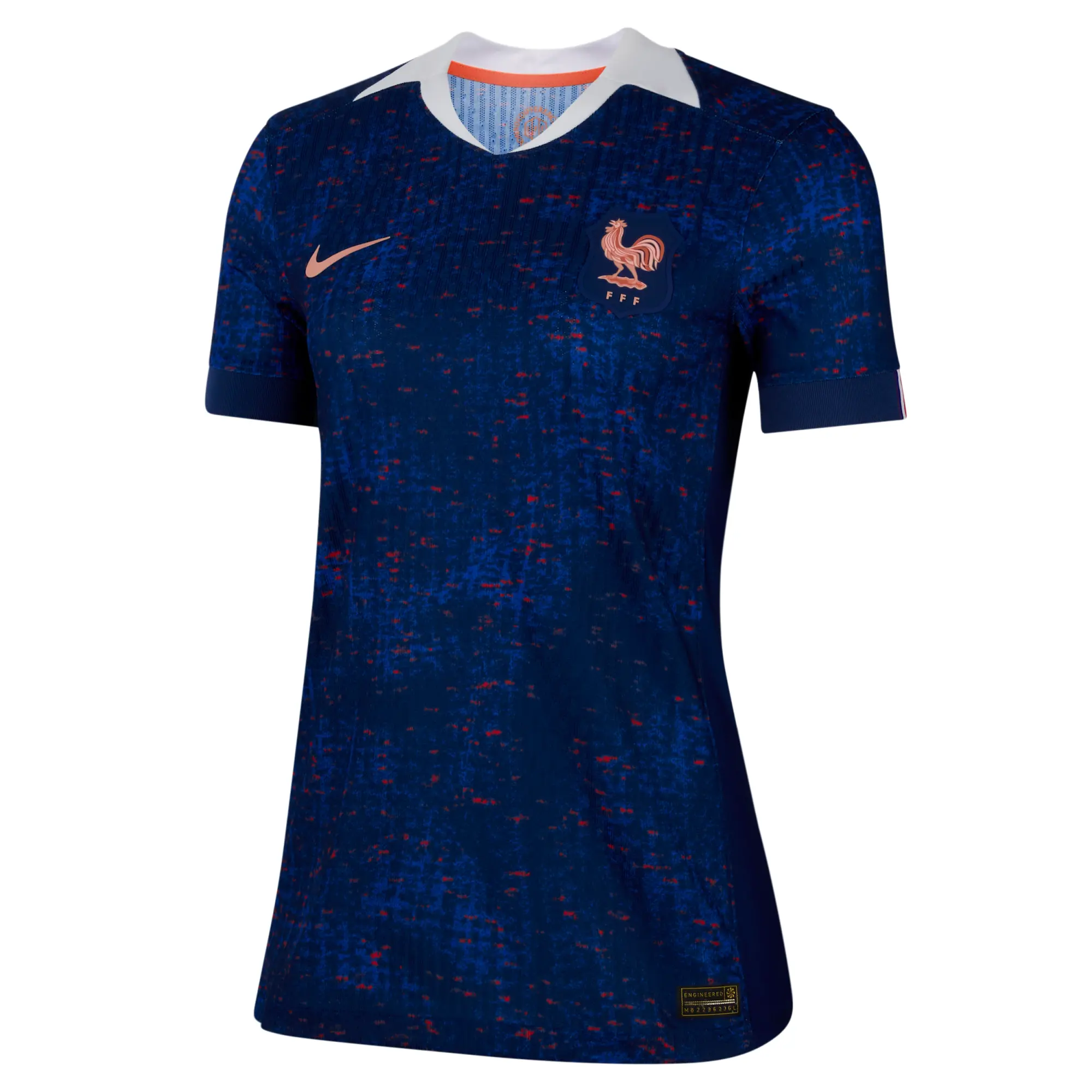FFF 2025 Match Home (Women's Team) Women's Nike Dri-FIT ADV Football Authentic Shirt - Blue - Polyester