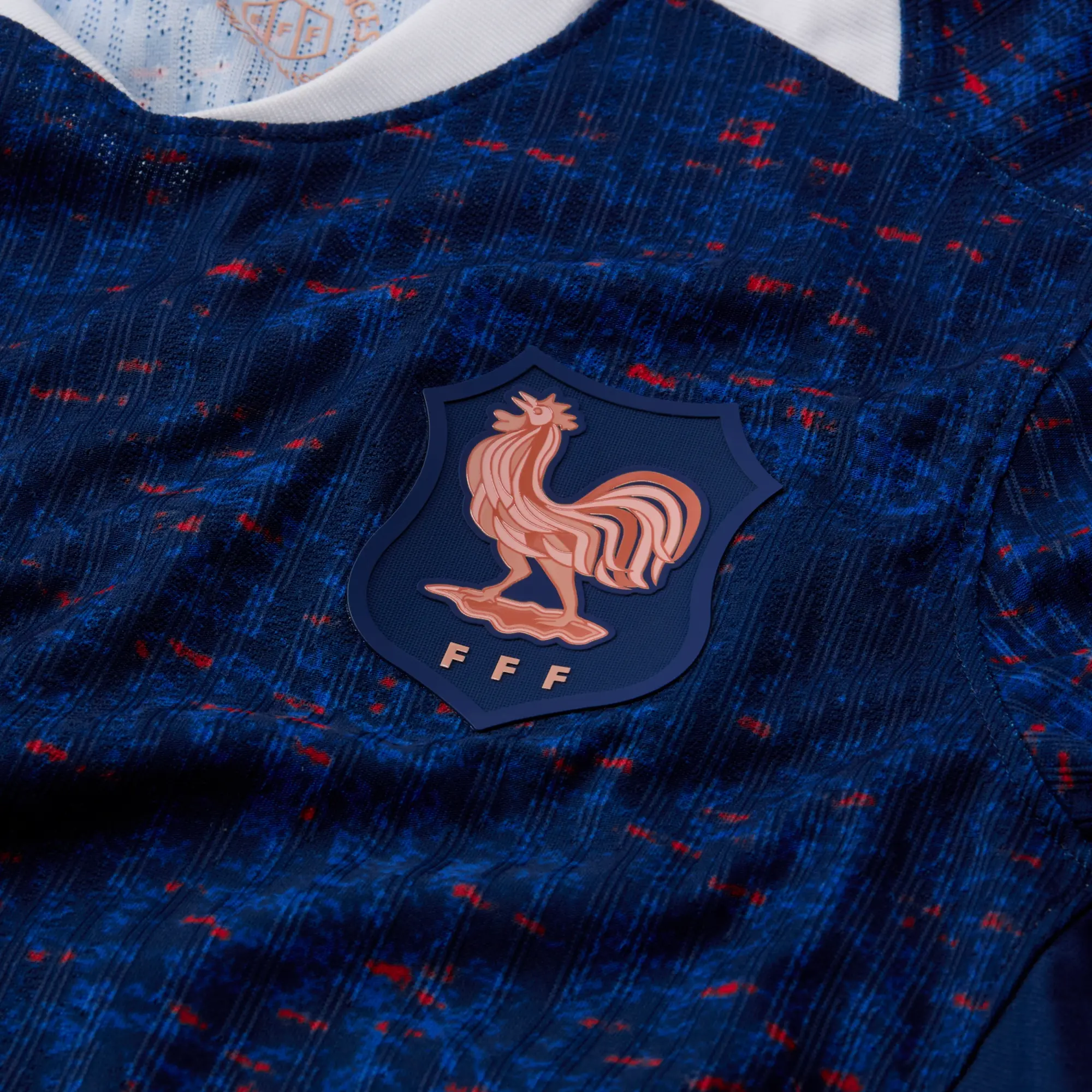 FFF 2025 Match Home (Women's Team) Women's Nike Dri-FIT ADV Football Authentic Shirt - Blue - Polyester