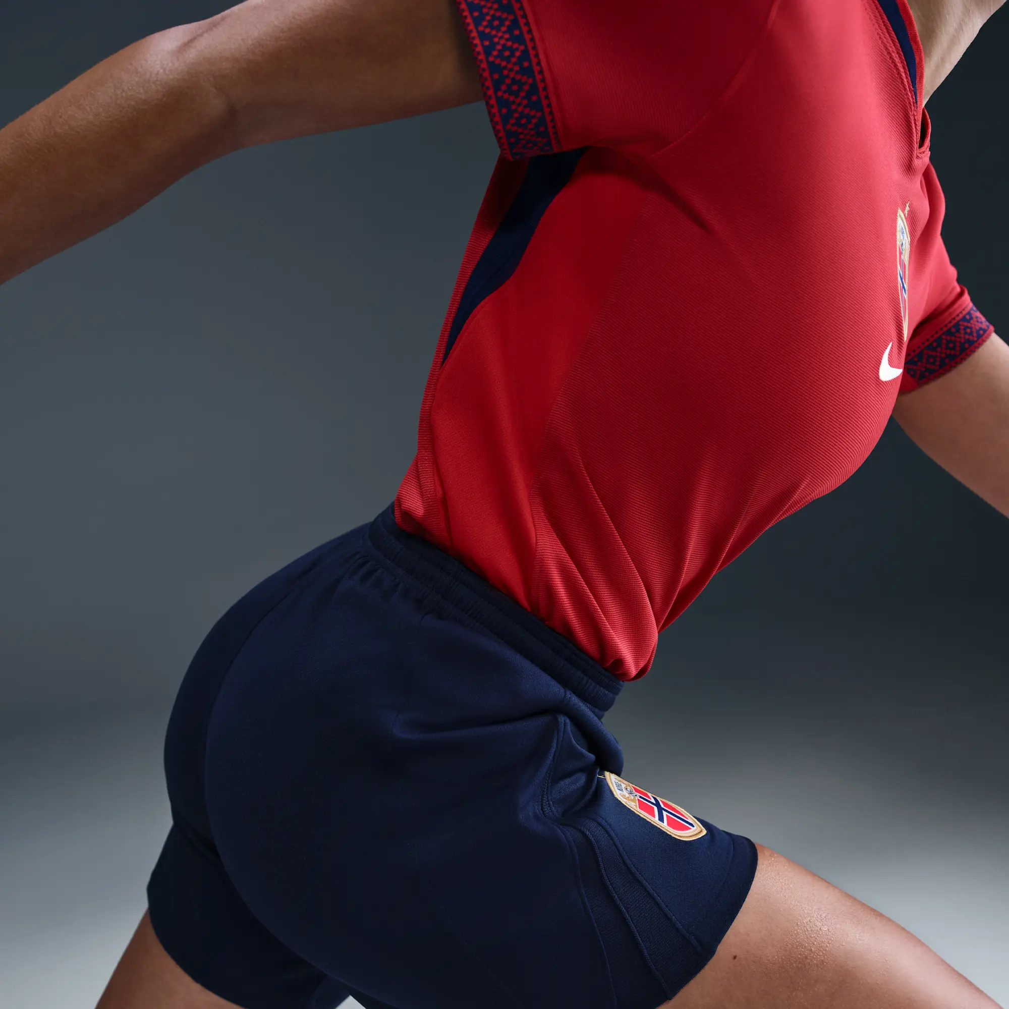 Norway 2025/26 Stadium Home Women's Nike Dri-FIT Football Replica Shorts - Blue - Sustainable Materials