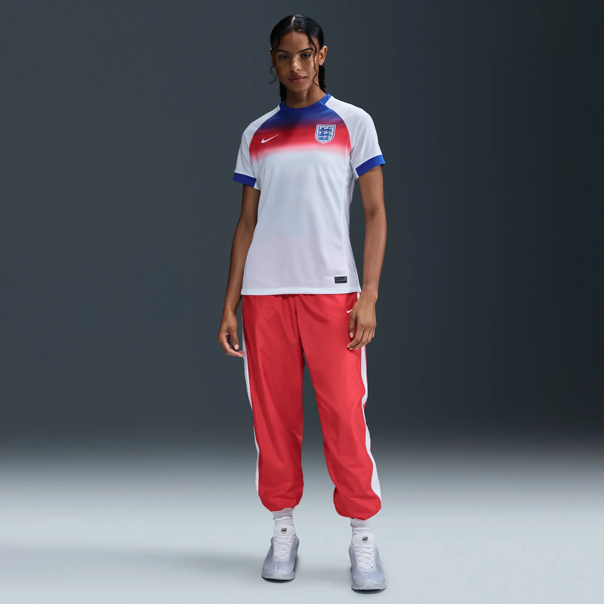 England 2025 Stadium Home (Women's Team) Women's Nike Dri-FIT Soccer Replica Jersey - Blue - Polyester