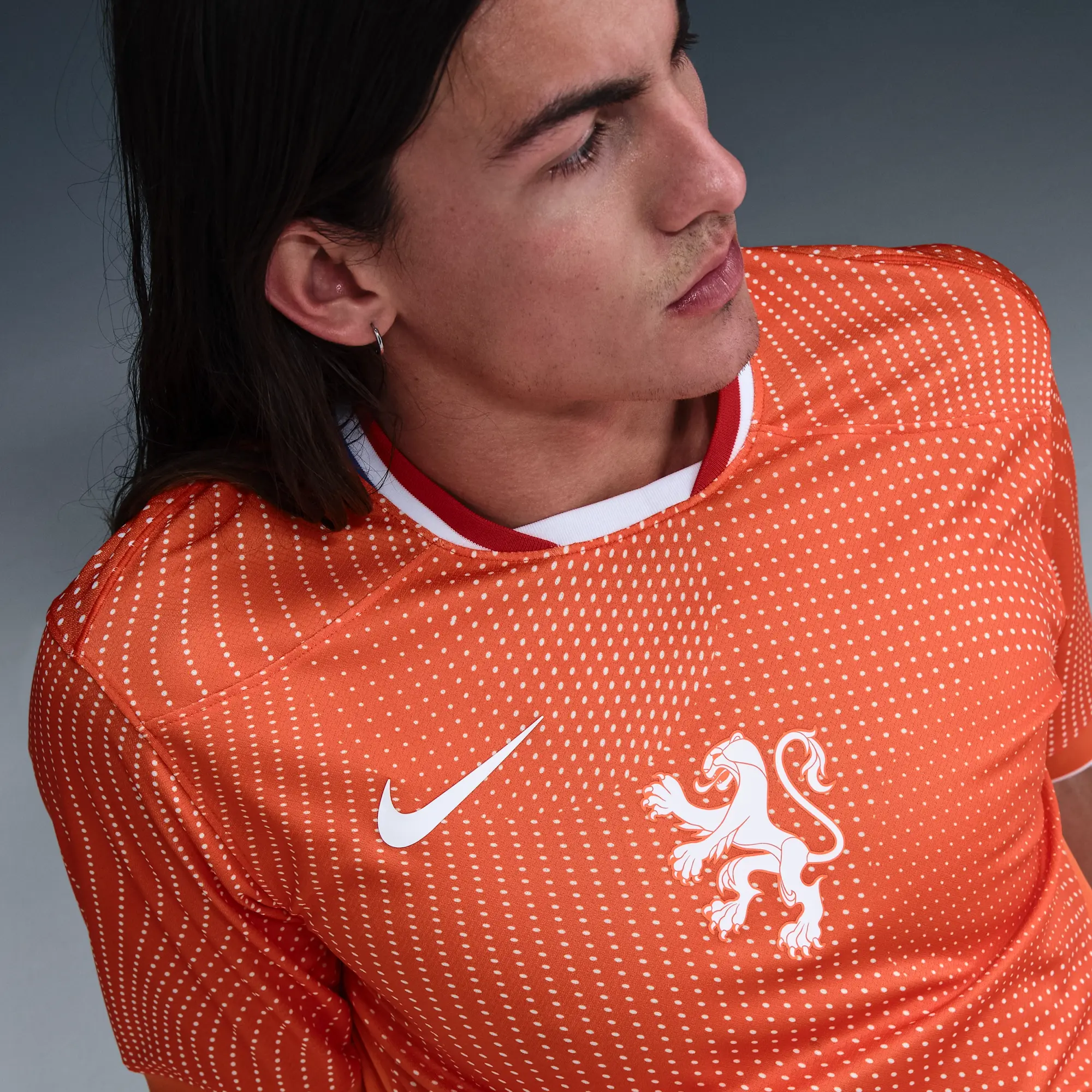 Netherlands 2025 Stadium Home (Women's Team) Men's Nike Dri-FIT Soccer Replica Jersey - Orange - Polyester