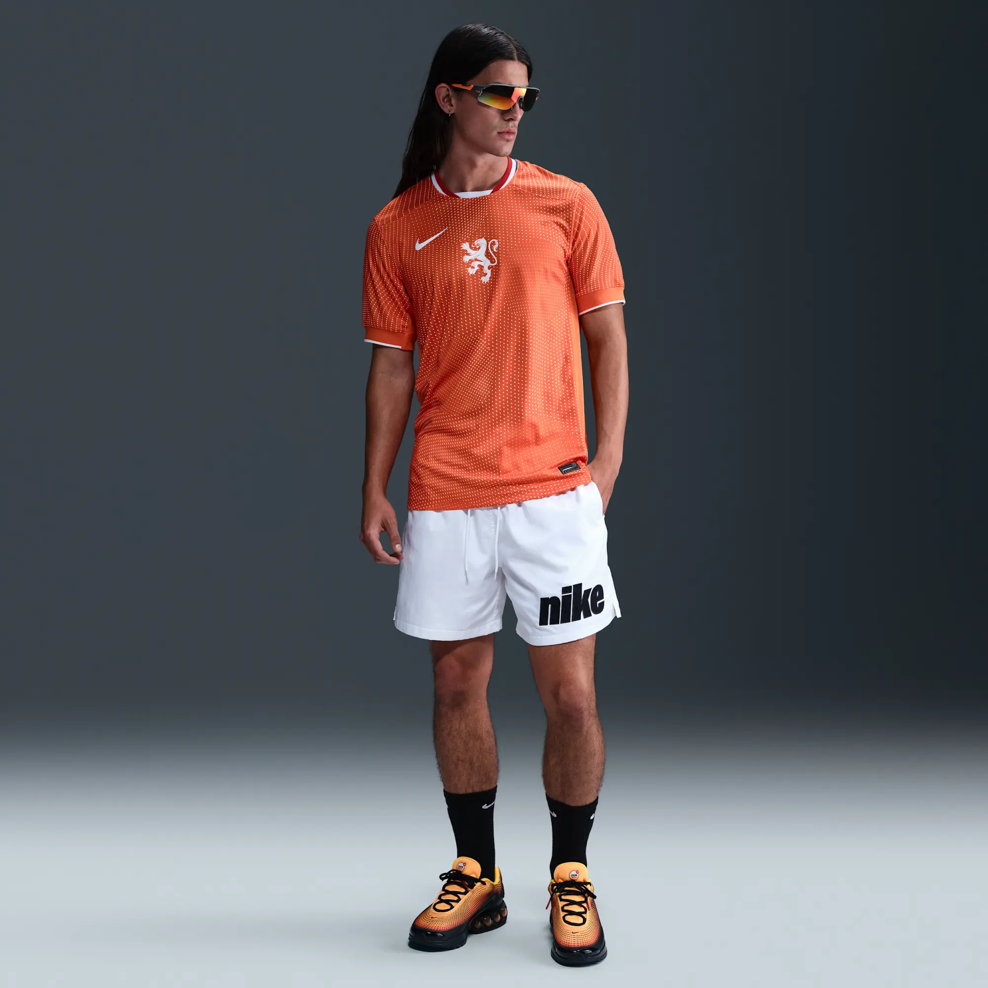 Netherlands 2025 Stadium Home (Women's Team) Men's Nike Dri-FIT Soccer Replica Jersey - Orange - Polyester