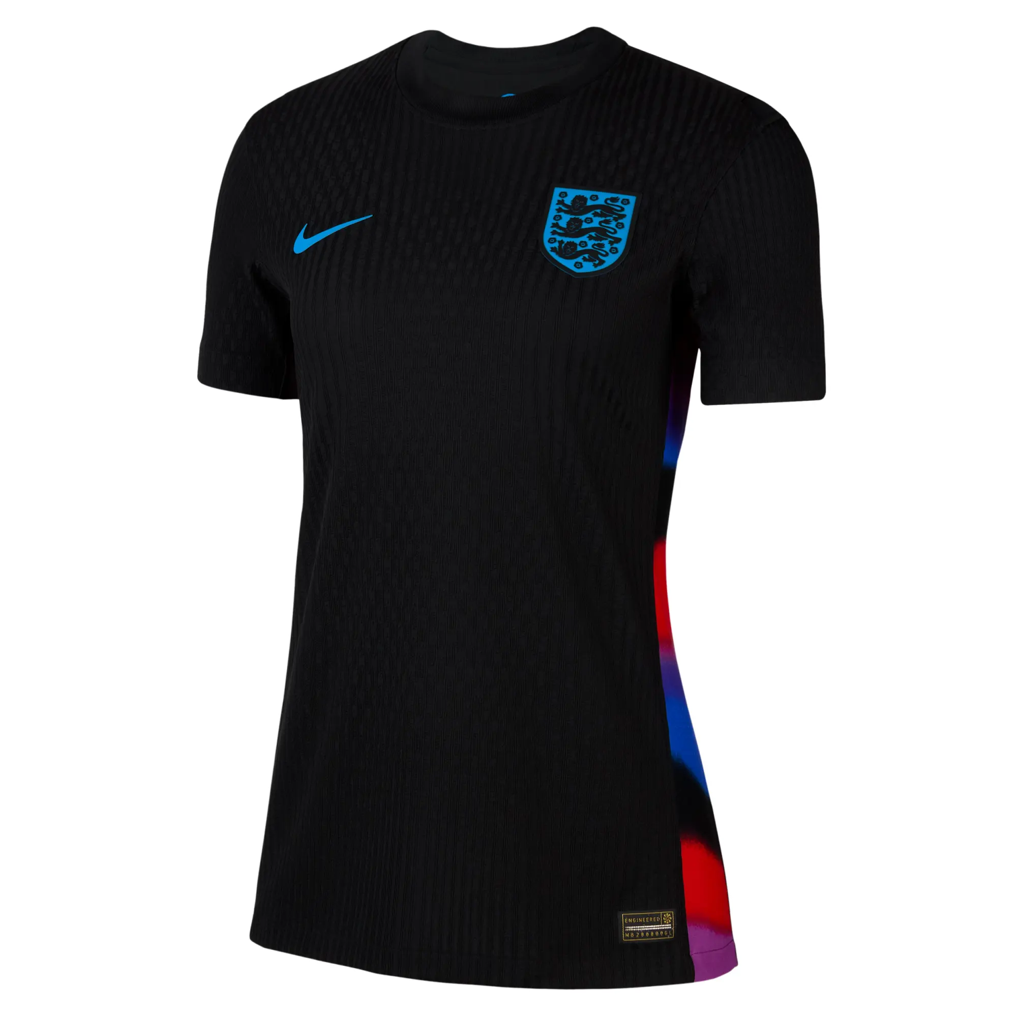 England 2025 Match Away (Women's Team) Women's Nike Dri-FIT ADV Soccer Authentic Jersey - Black - Polyester