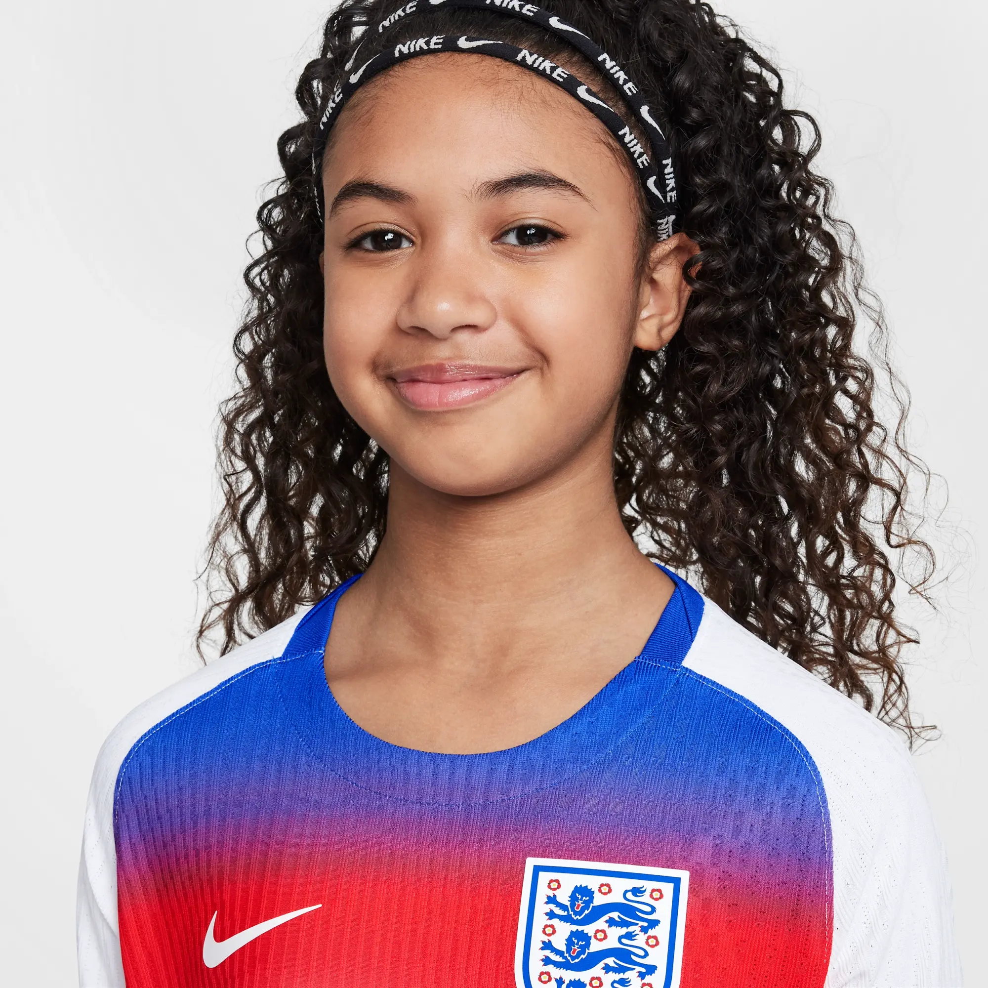 England 2025 Match Home (Women's Team) Big Kids' Nike Dri-FIT ADV Soccer Authentic Jersey - Blue - Polyester