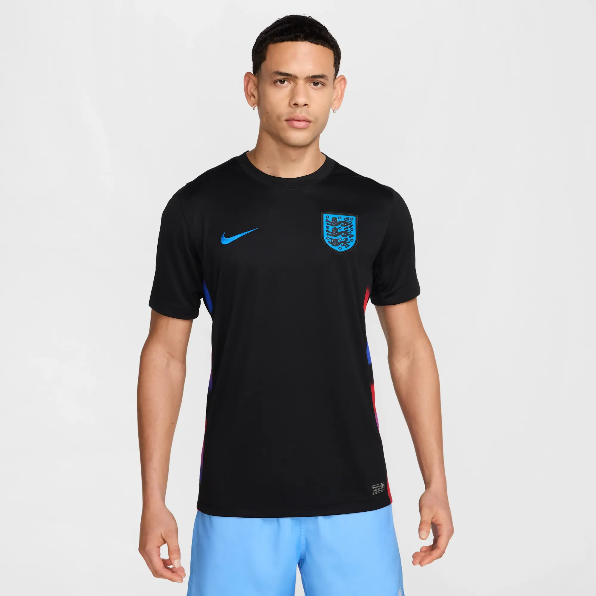 England 2025 Stadium Away (Women's Team) Men's Nike Dri-FIT Football Replica Shirt - Black - Polyester