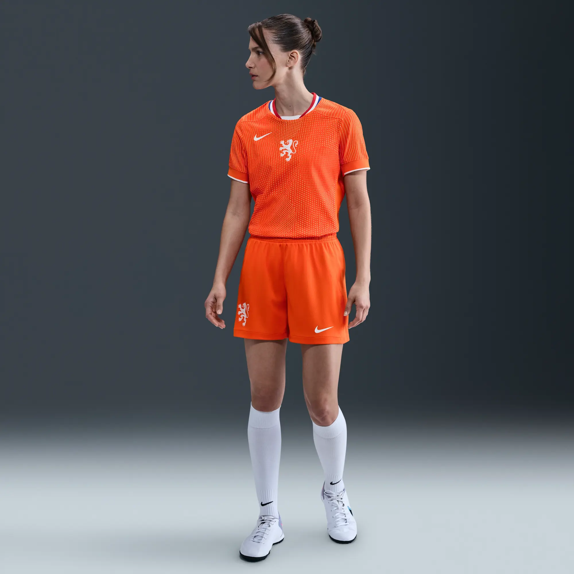 Netherlands 2025 Match Home (Women's Team) Women's Nike Dri-FIT ADV Football Authentic Shirt - Orange - Polyester