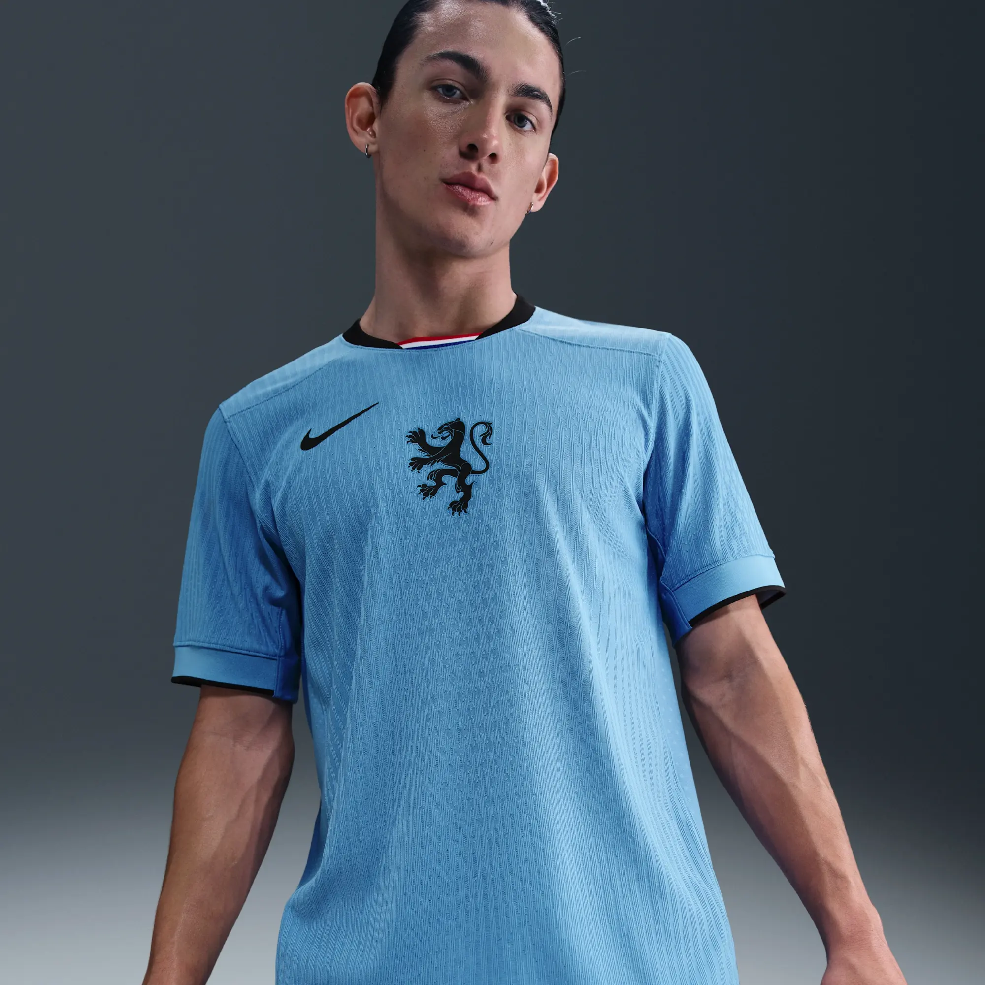 Netherlands 2025 Match Away (Women's Team) Men's Nike Dri-FIT ADV Football Authentic Shirt - Blue - Polyester