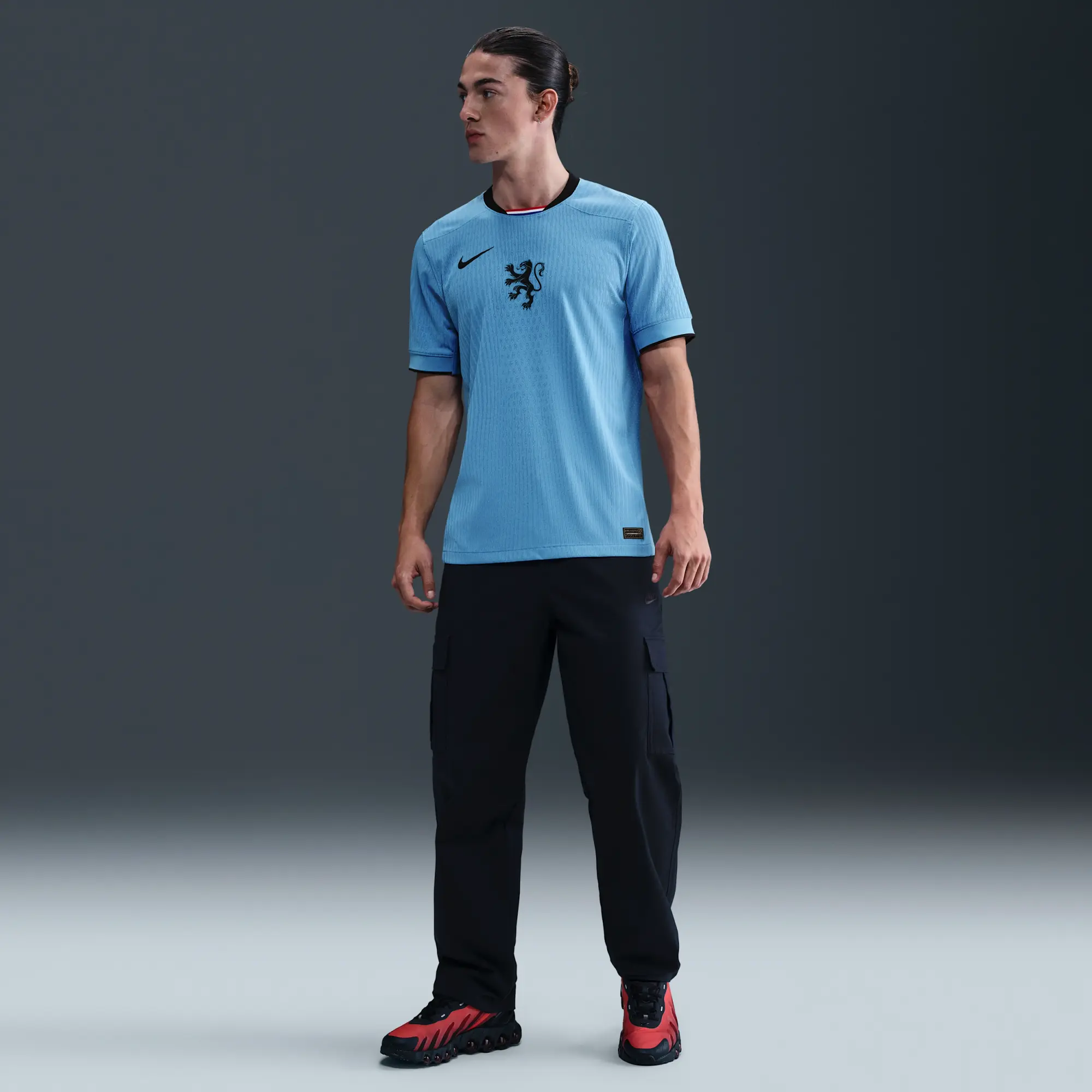 Netherlands 2025 Match Away (Women's Team) Men's Nike Dri-FIT ADV Football Authentic Shirt - Blue - Polyester