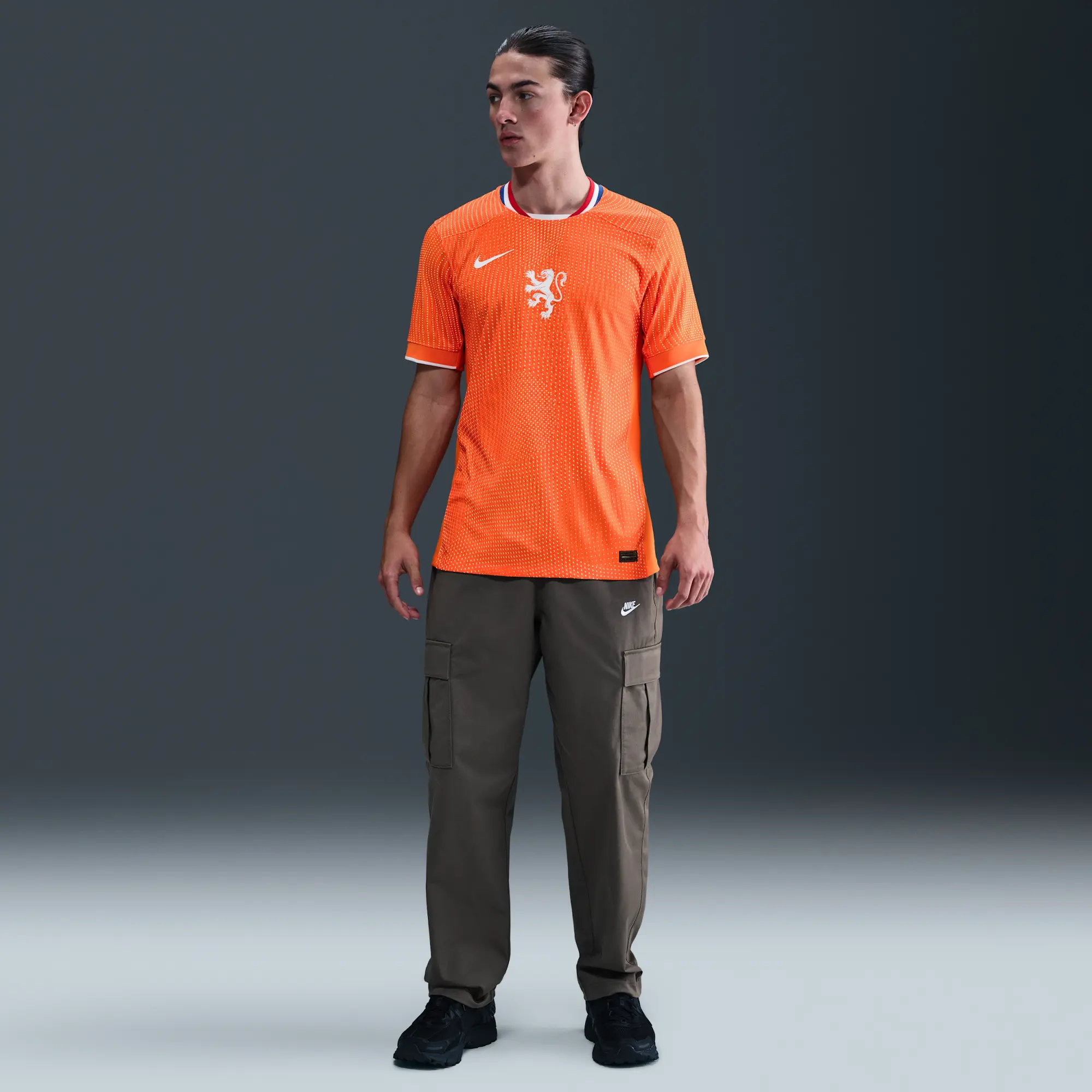 Netherlands 2025 Match Home (Women's Team) Men's Nike Dri-FIT ADV Soccer Authentic Jersey - Orange - Polyester