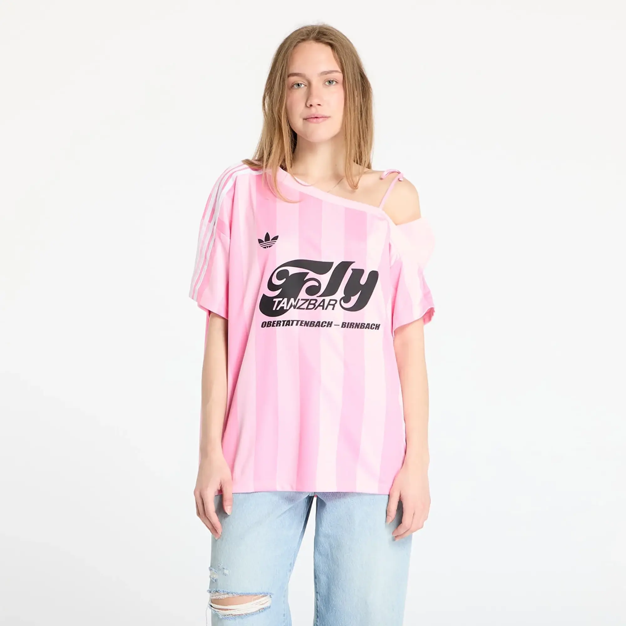 Jersey Adidas Originals Off Shoulder Jersey True Pink/ Semi Pink Glow Xs