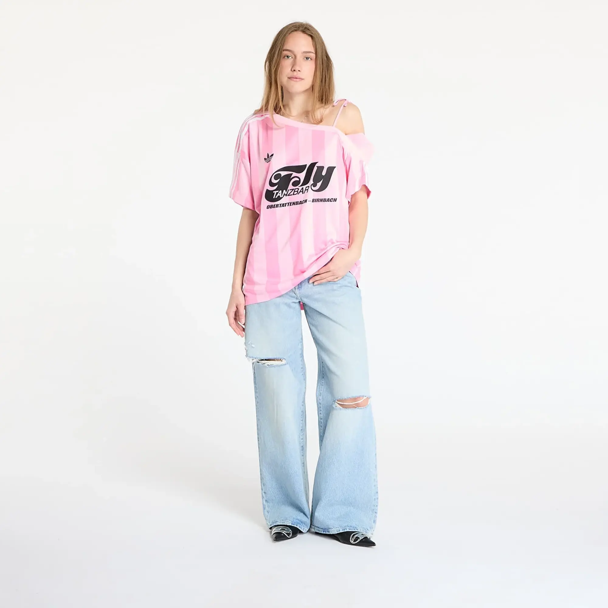 Jersey Adidas Originals Off Shoulder Jersey True Pink/ Semi Pink Glow Xs