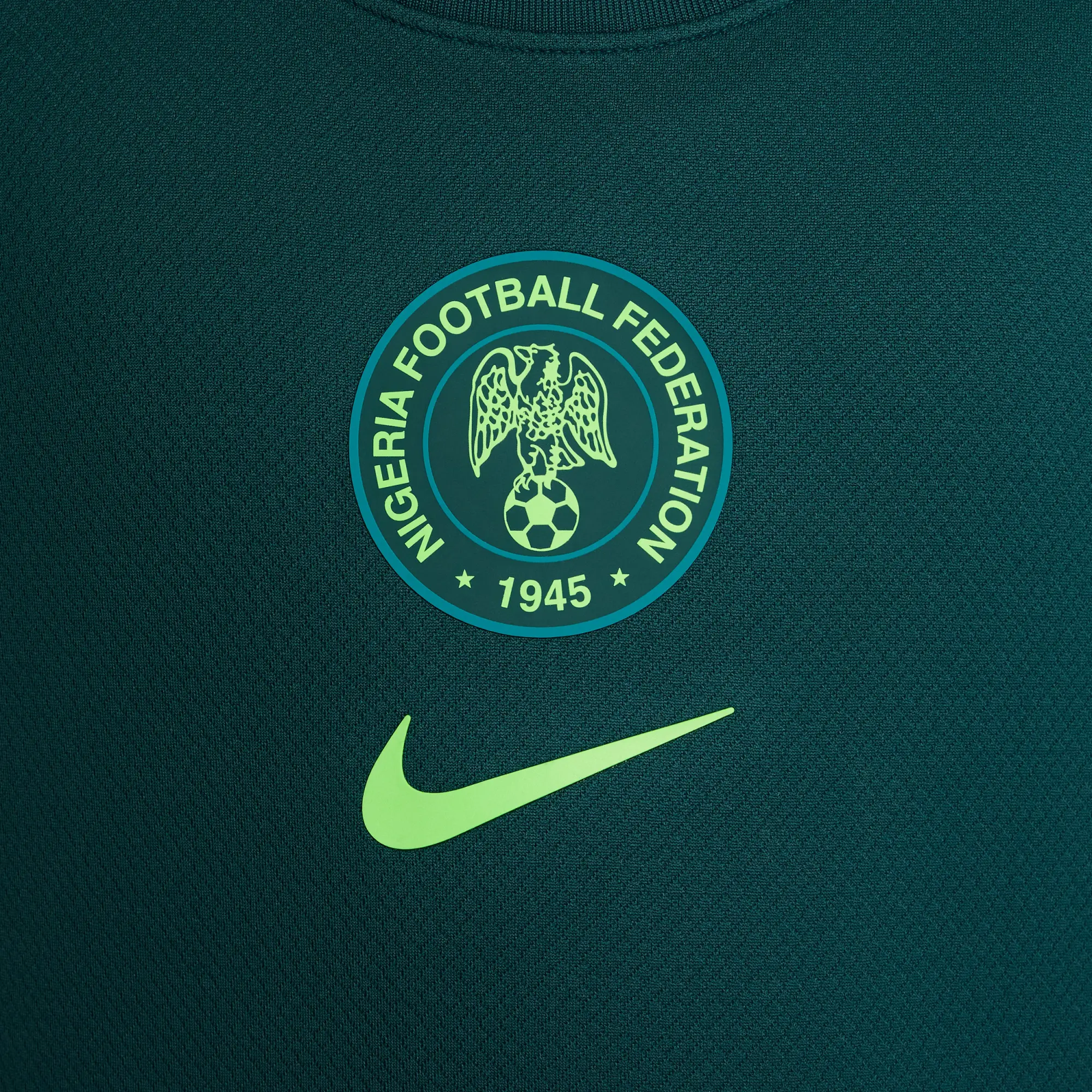 Nigeria 2025 Stadium Home (Women's Team) Older Kids' Nike Dri-FIT Football Replica Shirt - Blue - Polyester