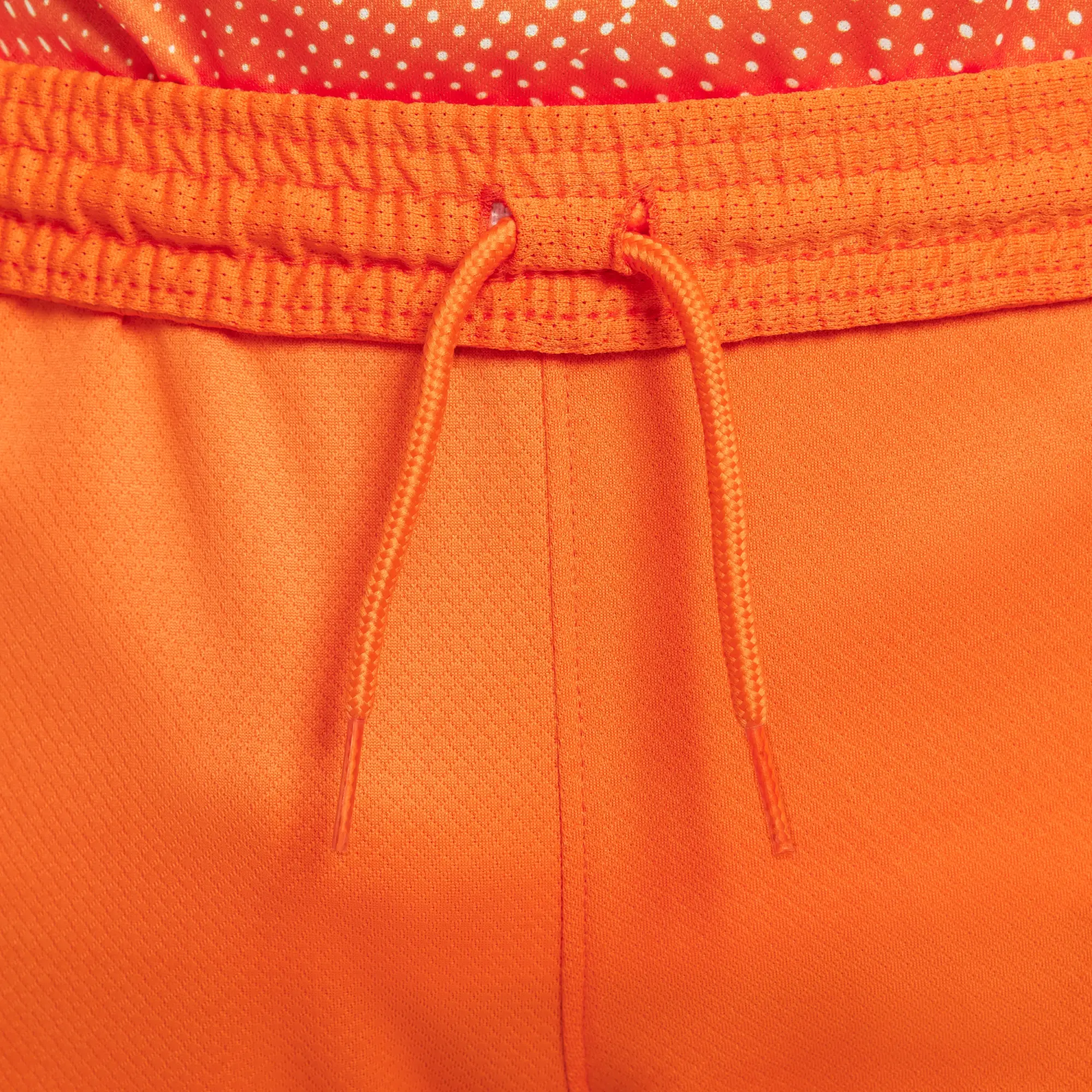 Netherlands 2025/26 Stadium Home Older Kids' Nike Dri-FIT Football Replica Shorts - Orange - Polyester