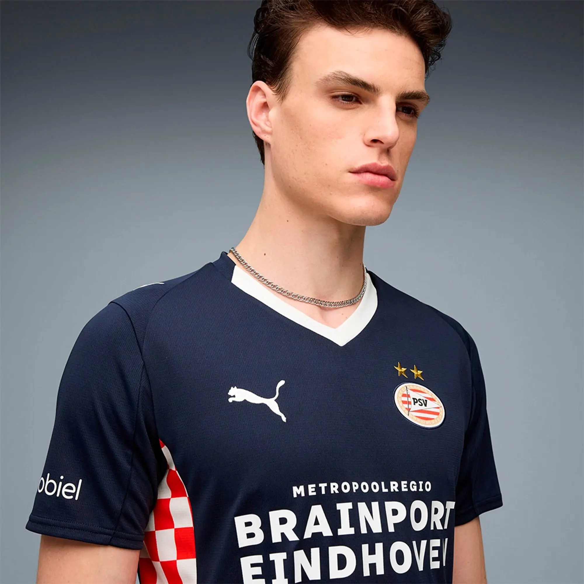 PUMA PSV Eindhoven 25/26 Away Jersey Men, Dark Blue