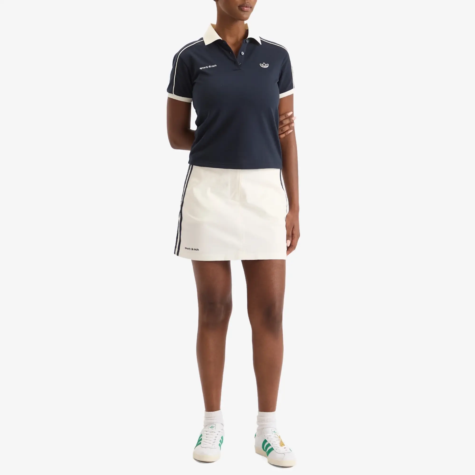 X SPORTY & RICH WMNS POLO TSHIRT