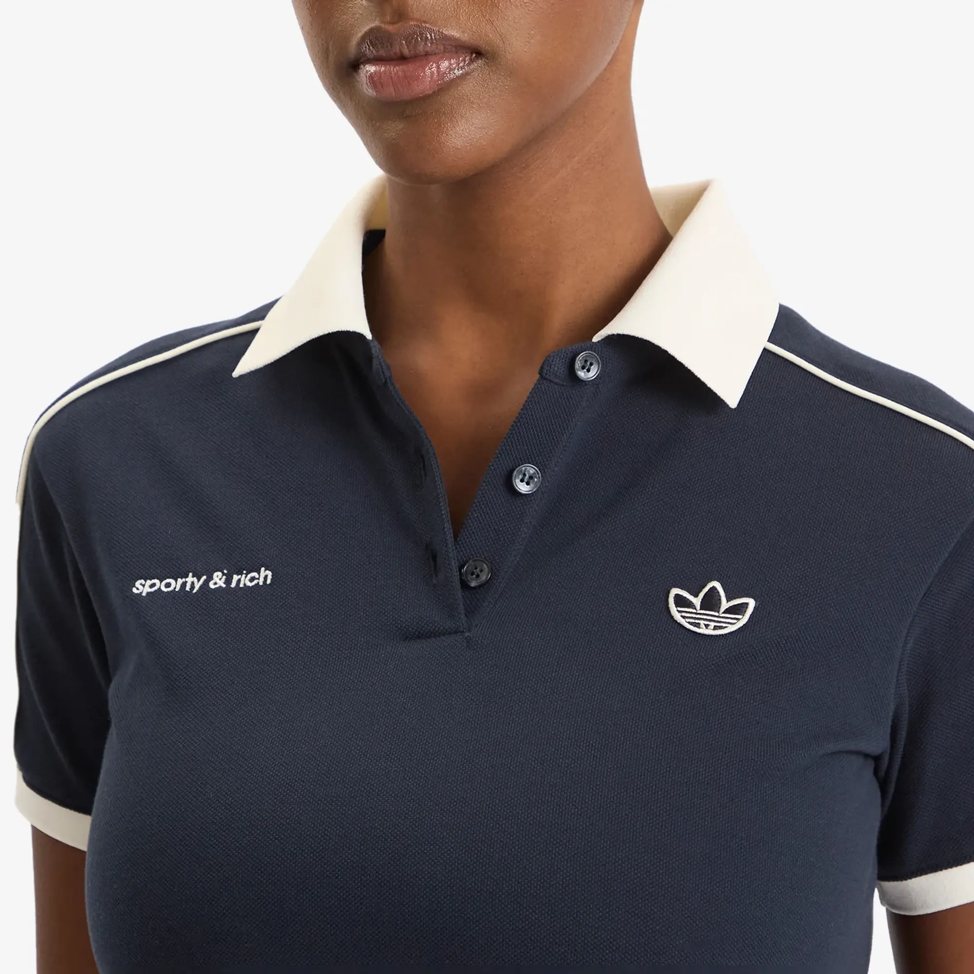 X SPORTY & RICH WMNS POLO TSHIRT