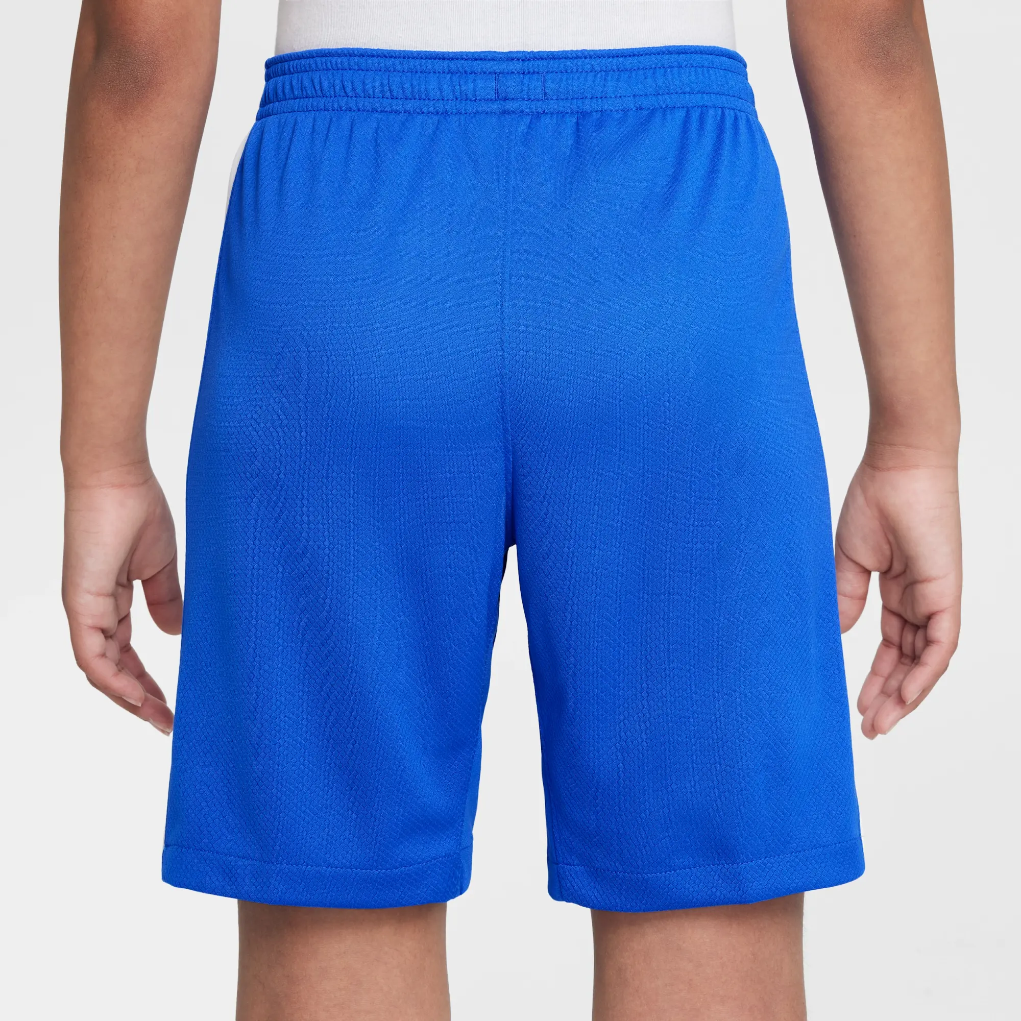 England 2025/26 Stadium Home Older Kids' Nike Dri-FIT Football Replica Shorts - Blue - Polyester