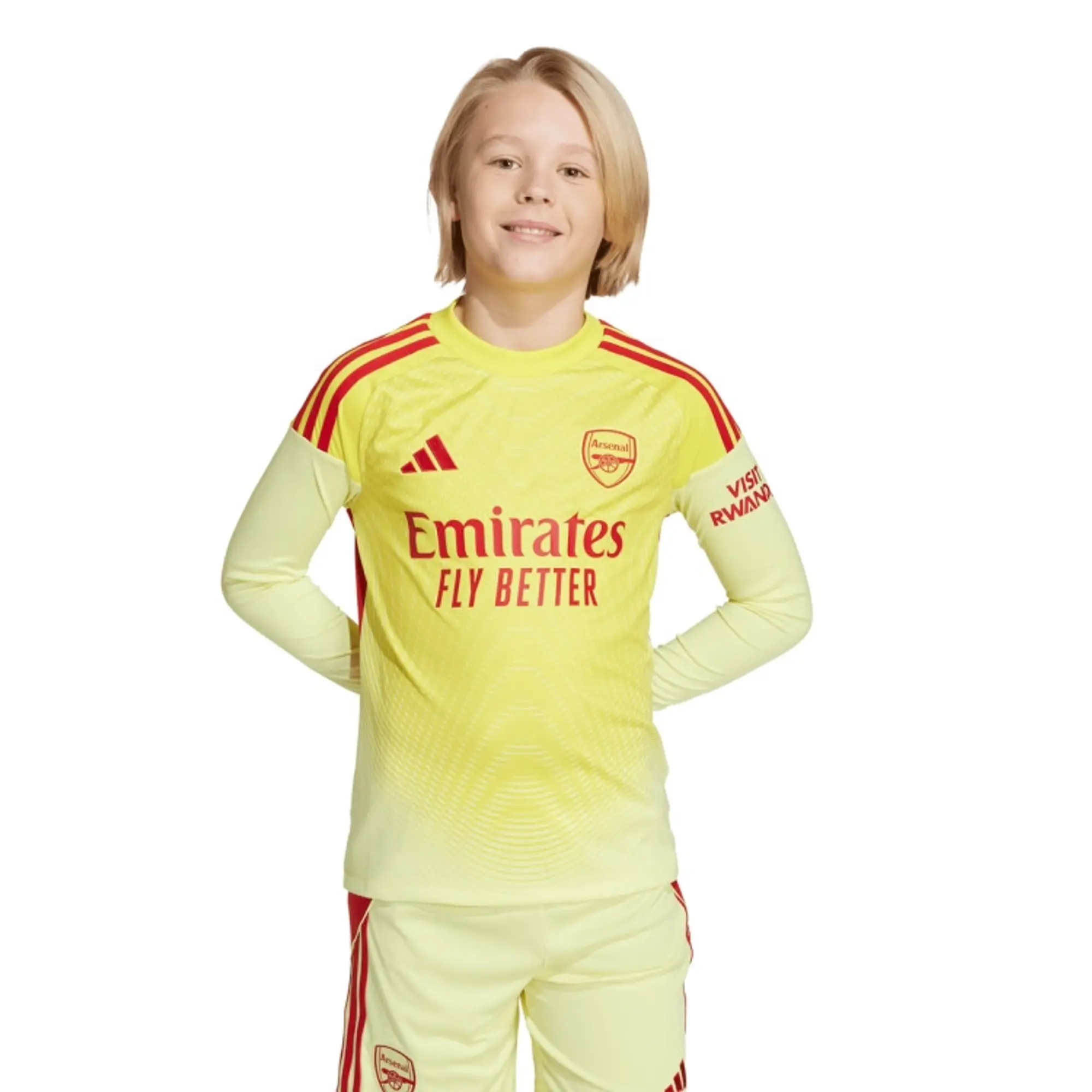 Arsenal Goalkeeper Shirt 2025/26 Kids Long Sleeves - ['Yellow']