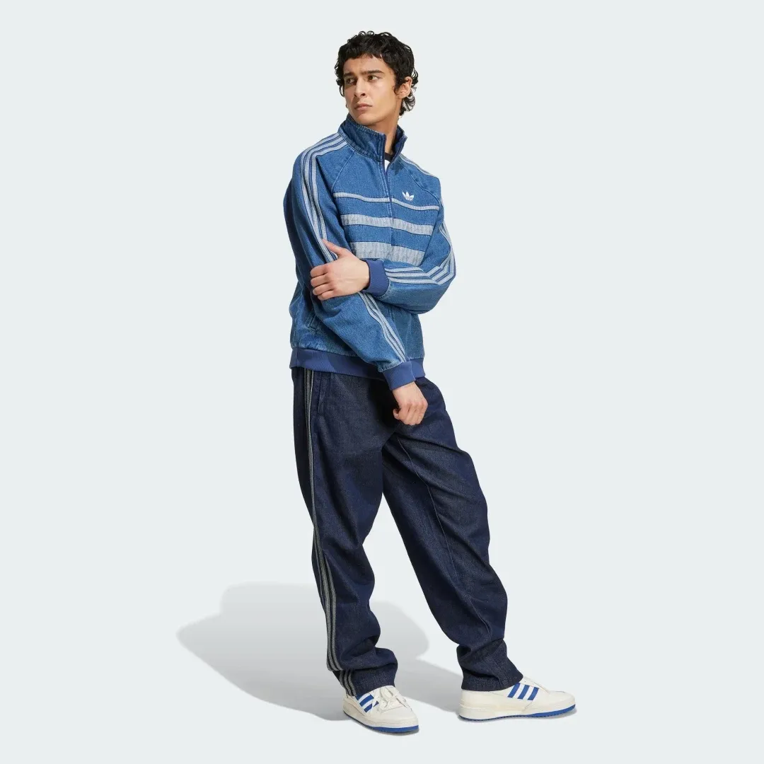 adidas Originals adidas adidas Adicolor First Blue Denim Track Top