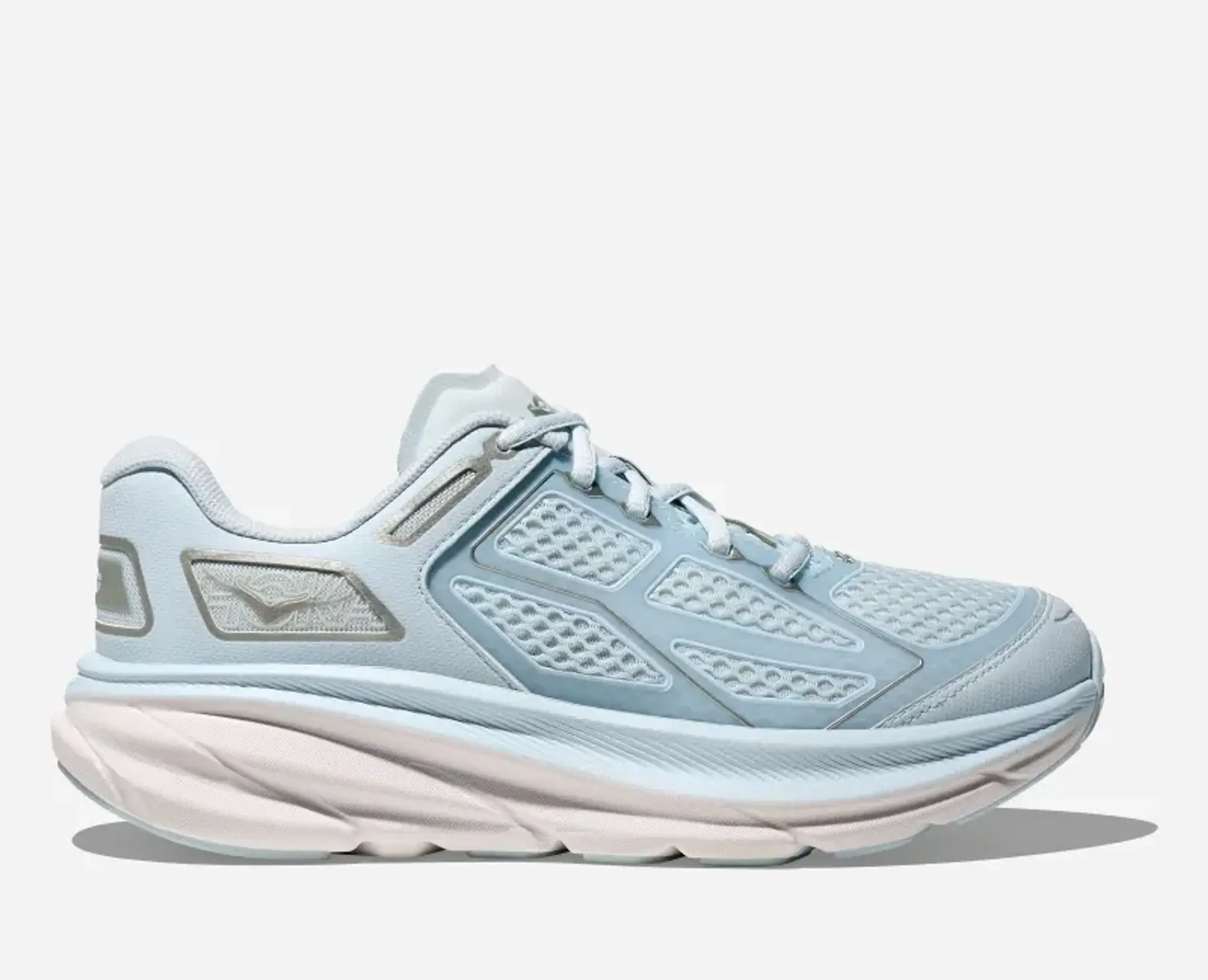 Hoka Clifton One9 Lifestyle Shoes In Clear Lake/White