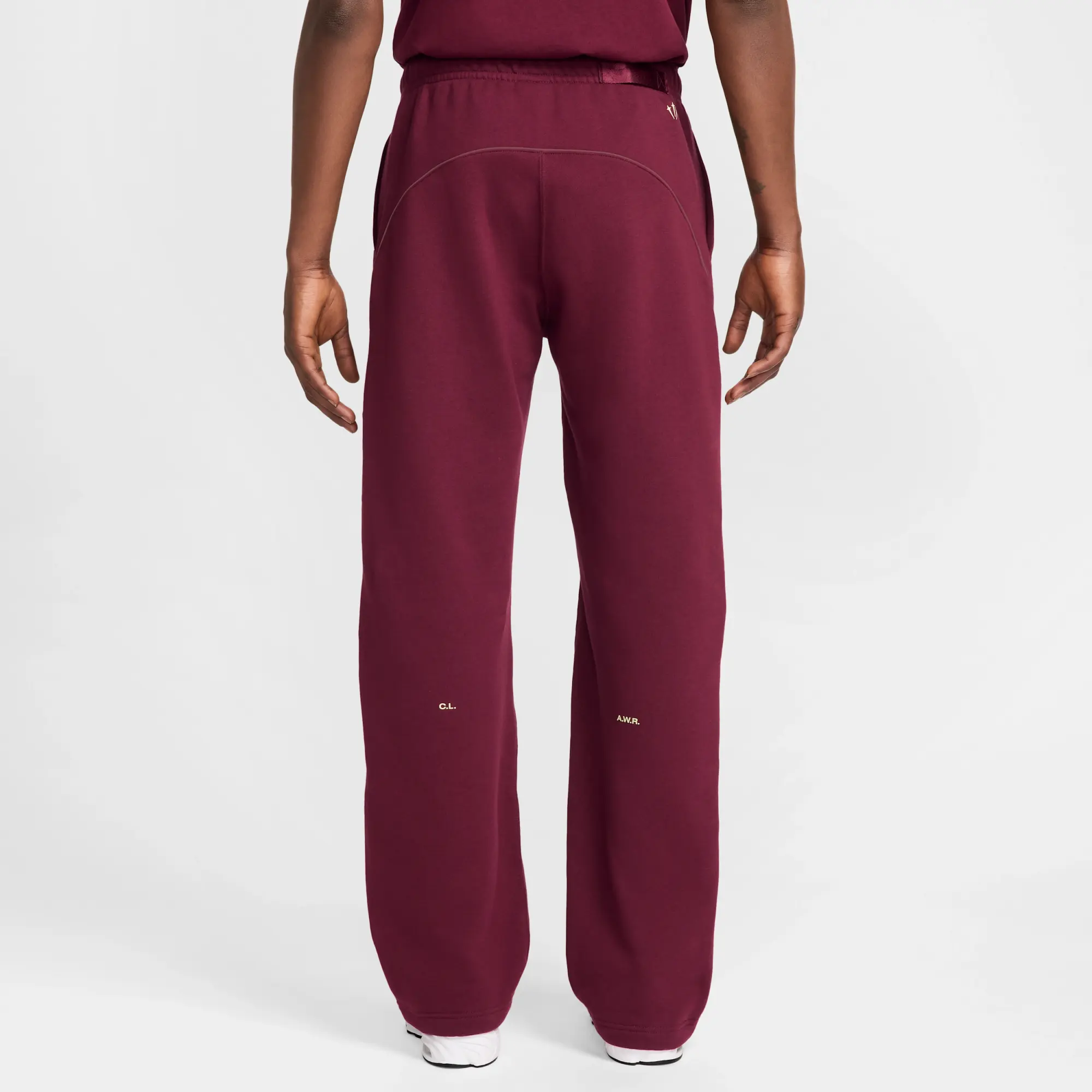 Nike NOCTA NOCTA Fleece CS Open-Hem Tracksuit Bottoms - Red - Fleece