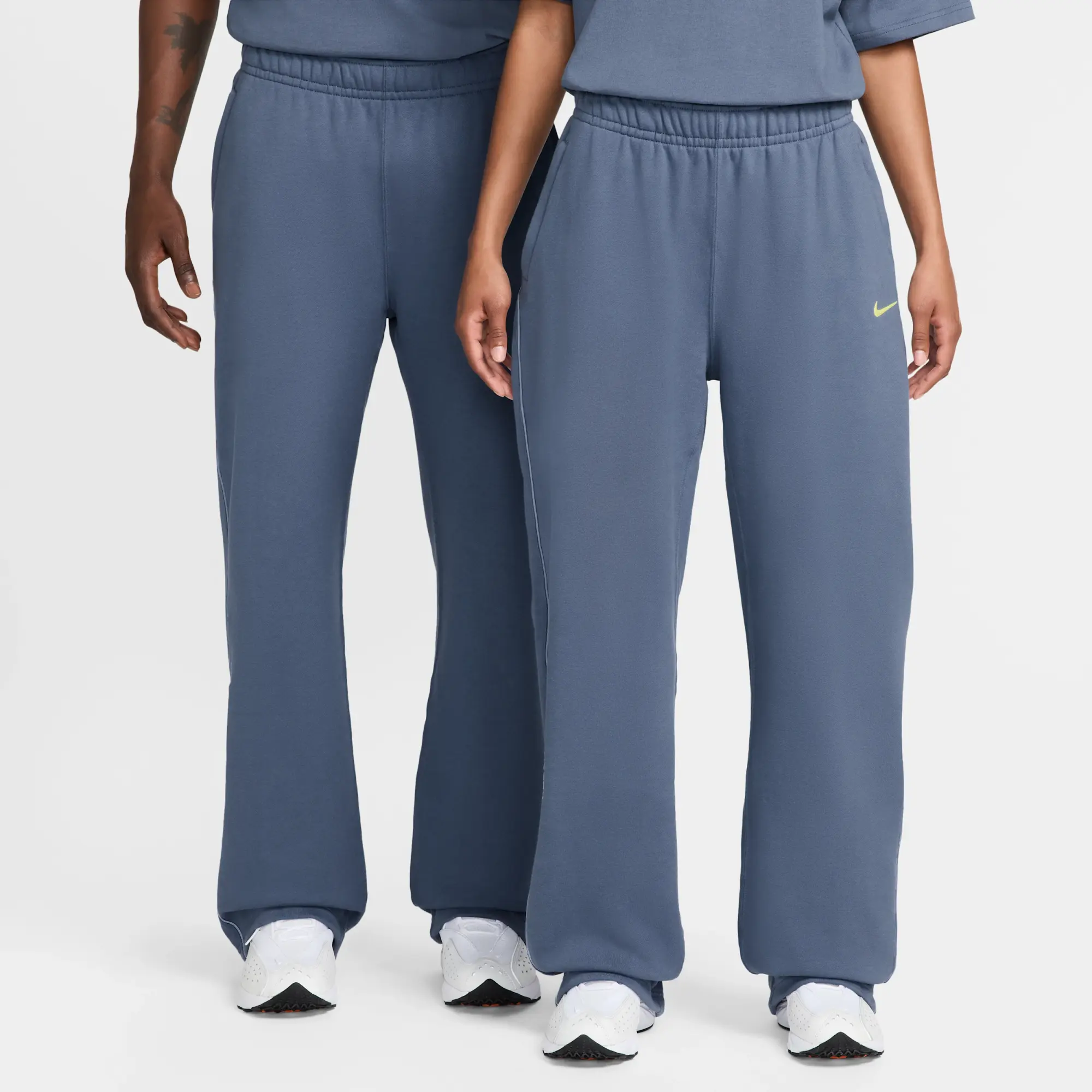 Nike NOCTA NOCTA Fleece CS Open-Hem Tracksuit Bottoms - Blue - Fleece