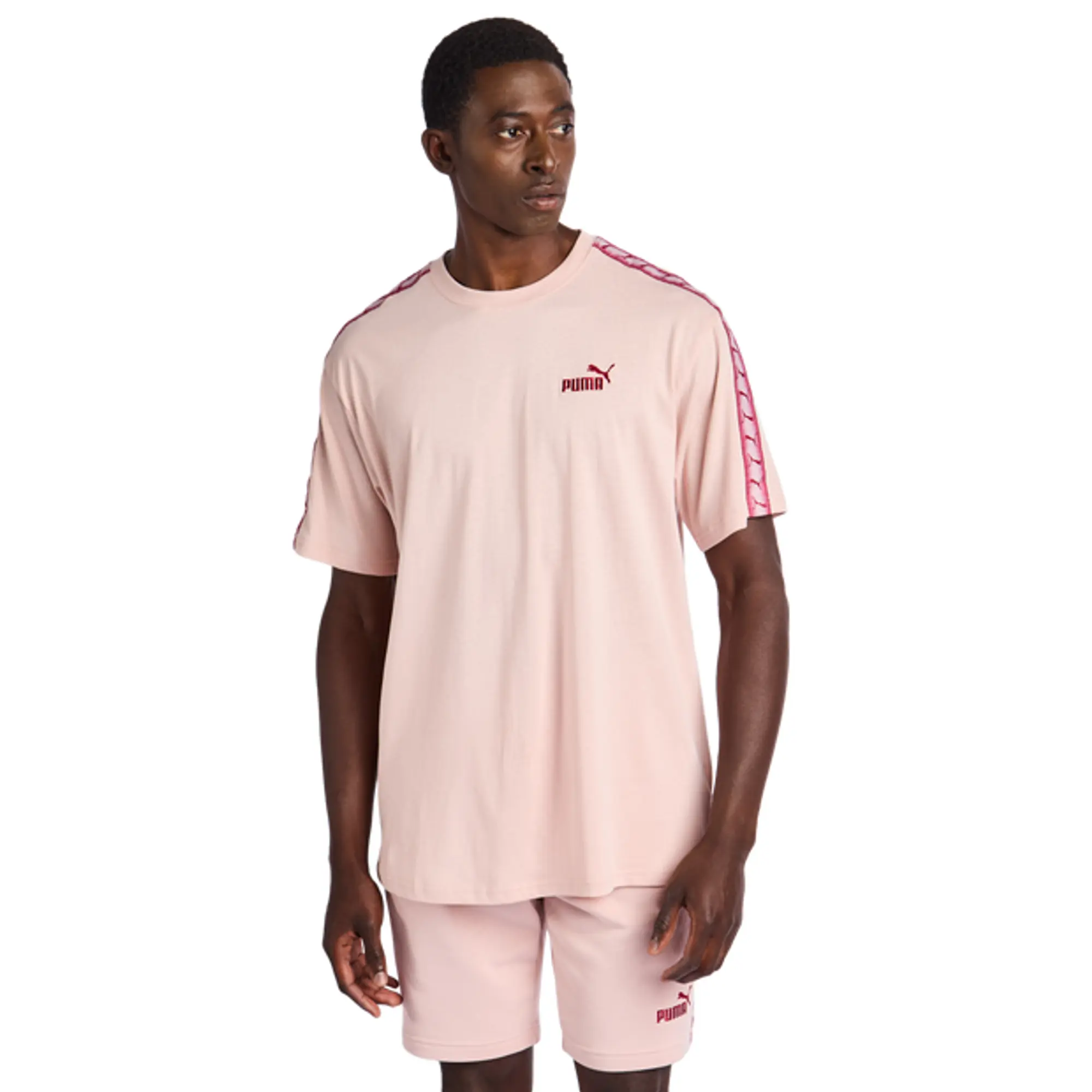 Puma Essentials+ Tape Men T-Shirts - Pink