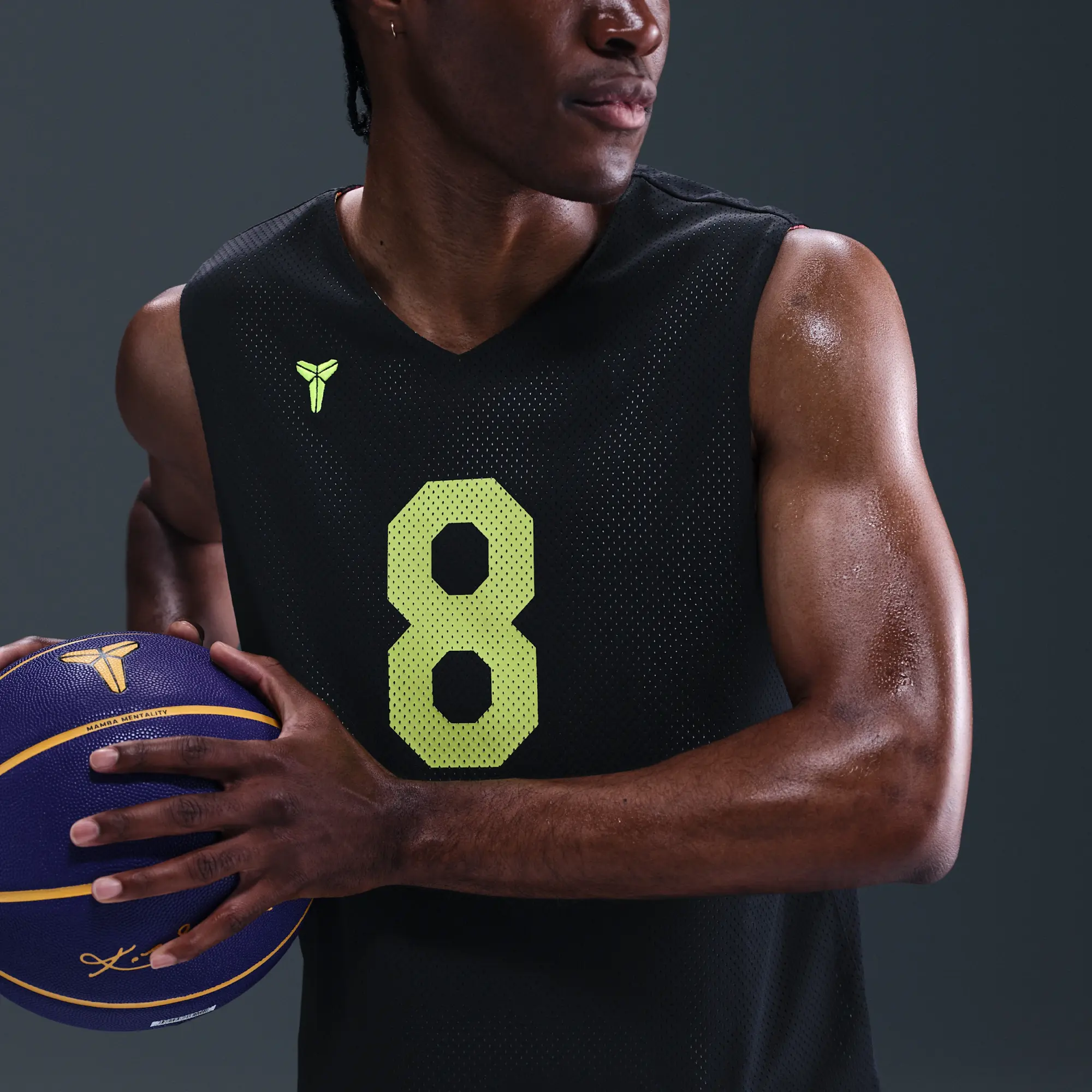 Kobe Nike Dri-FIT Reversible Jersey - Black - Polyester