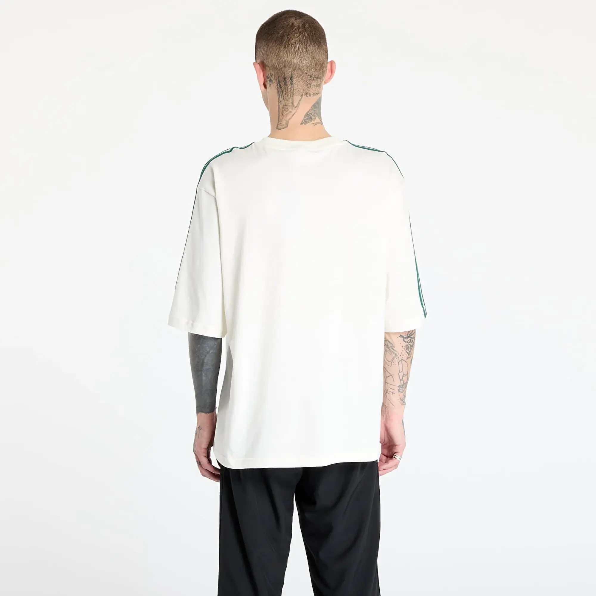 T-Shirt Adidas Adicolor Oversized T-Shirt Off White/ Collegiate Green L