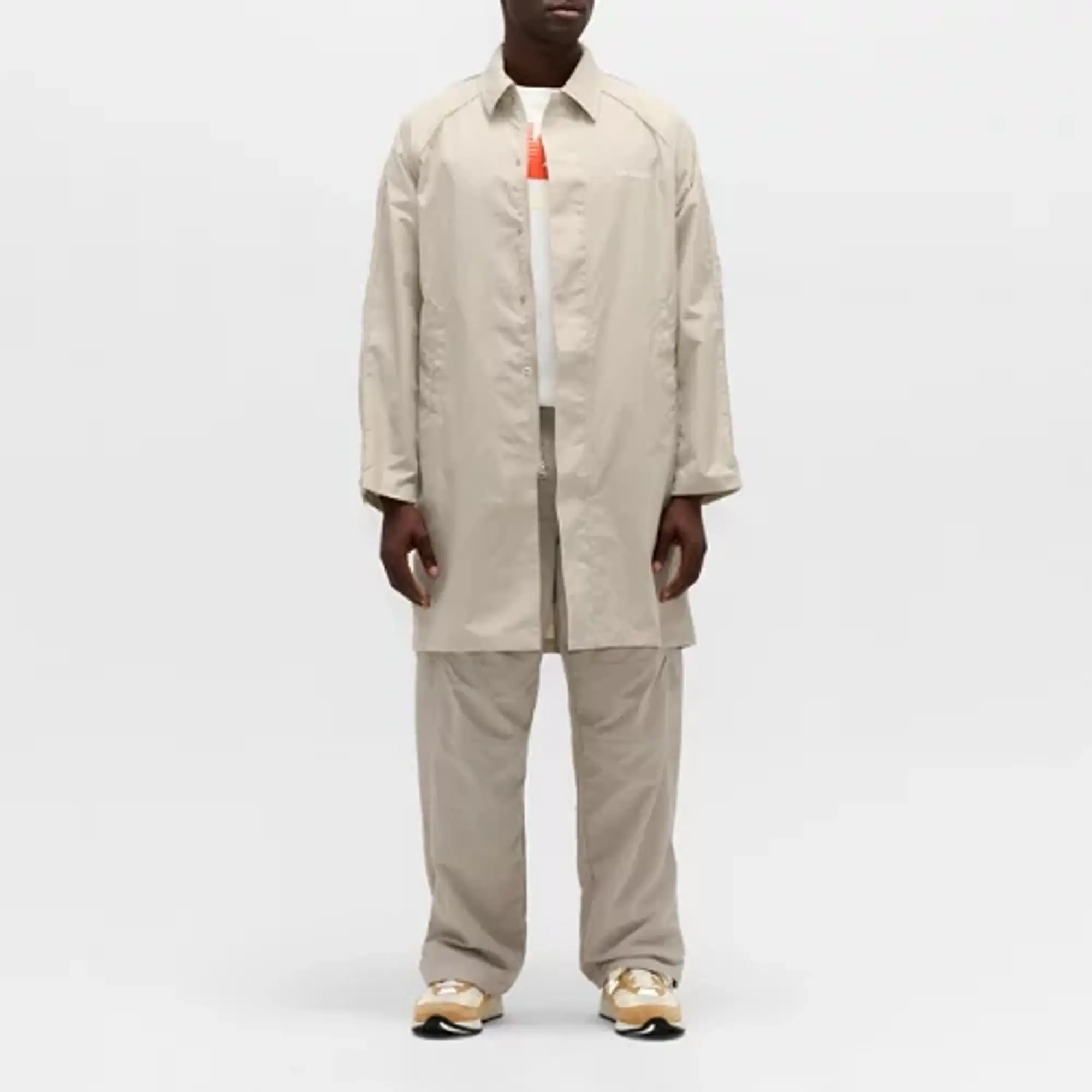 New Balance Men's Made in USA Trench Coat in Yellow Polywoven