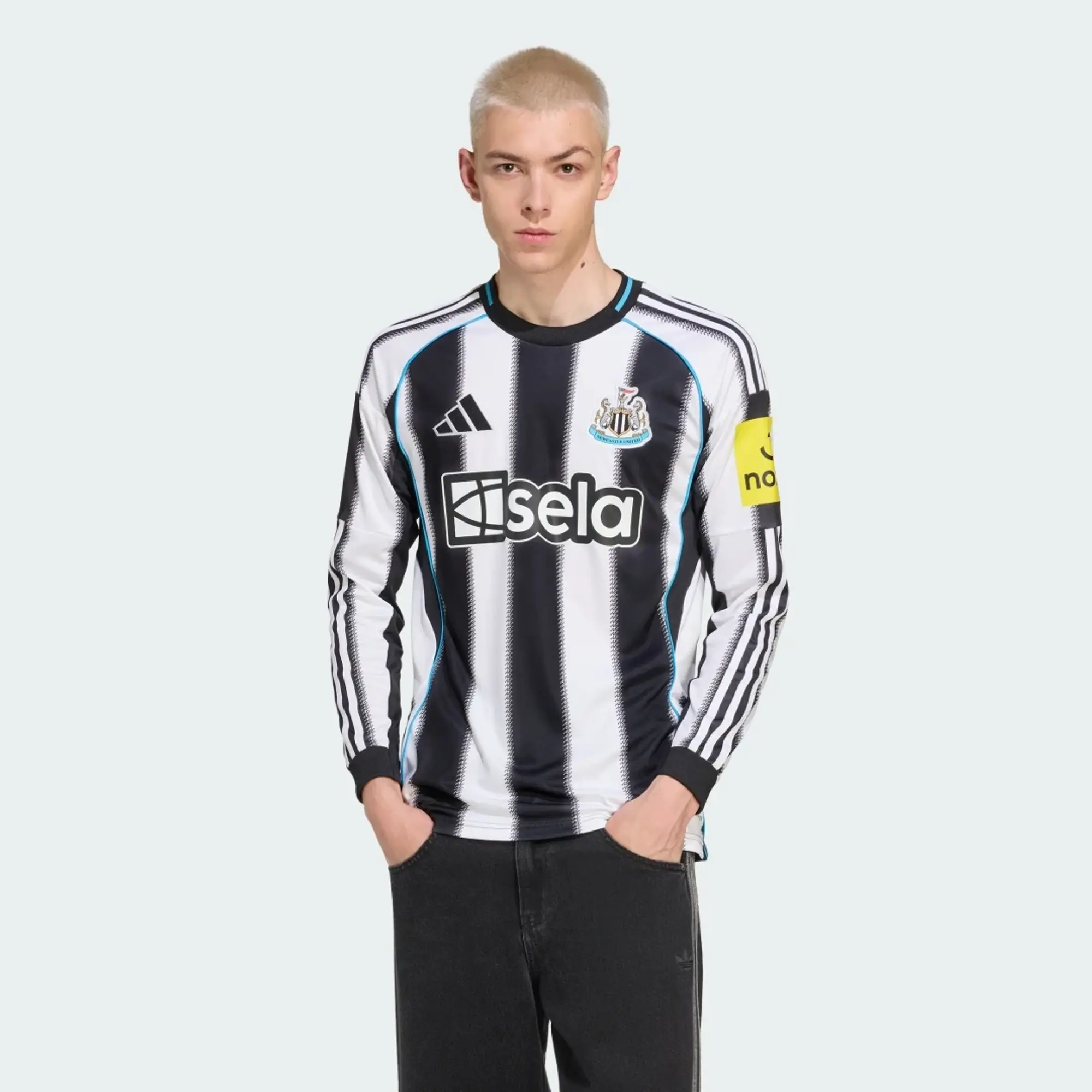 adidas Newcastle United FC 25/26 Long Sleeve Home Jersey