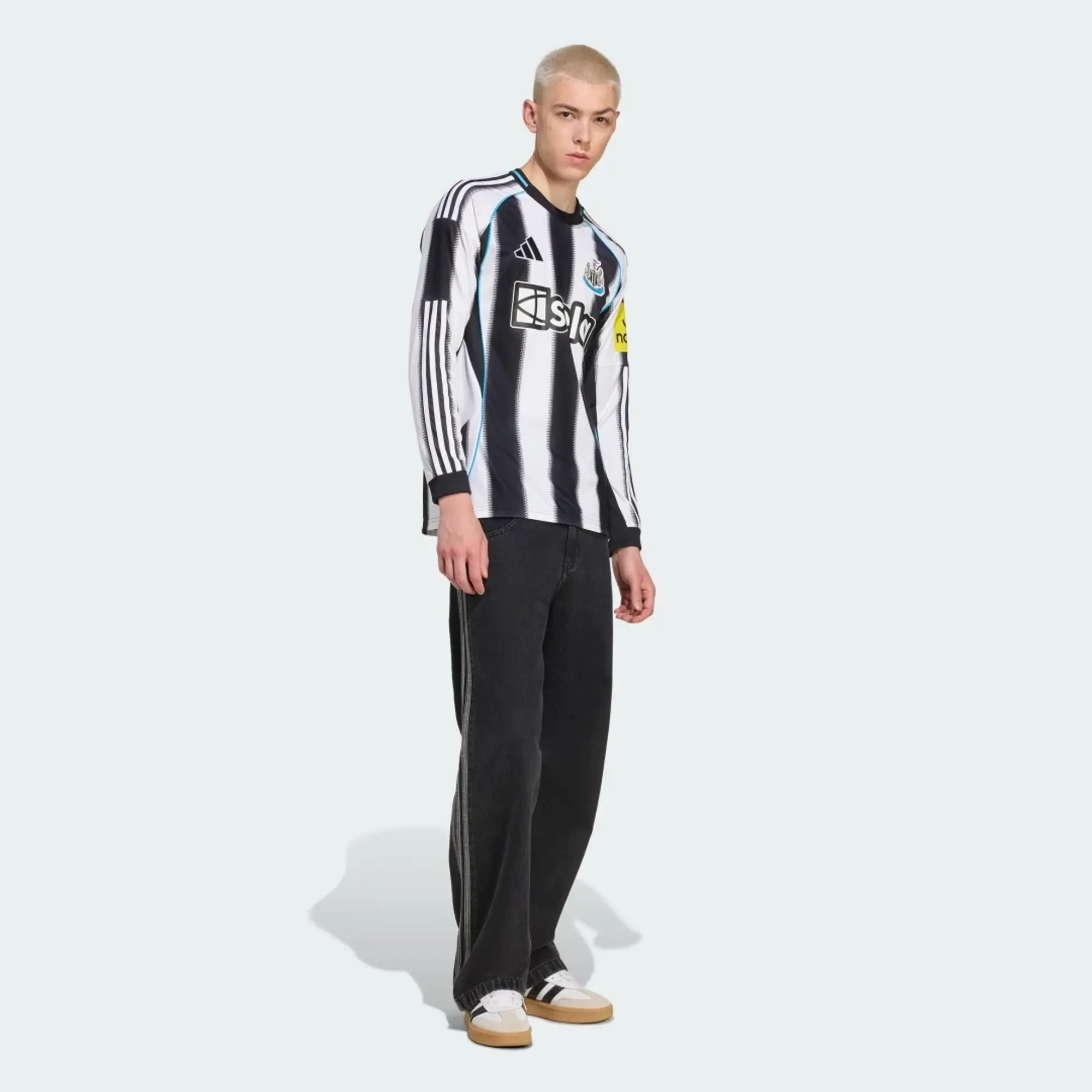 adidas Newcastle United FC 25/26 Long Sleeve Home Jersey