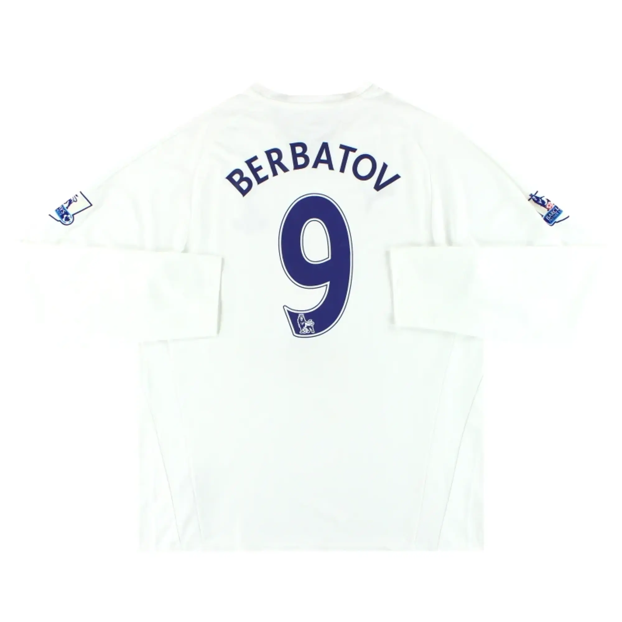 2007-08 Tottenham Puma Home Shirt Berbatov #9 L/S L - Tottenham Hotspur / Excellent / Large