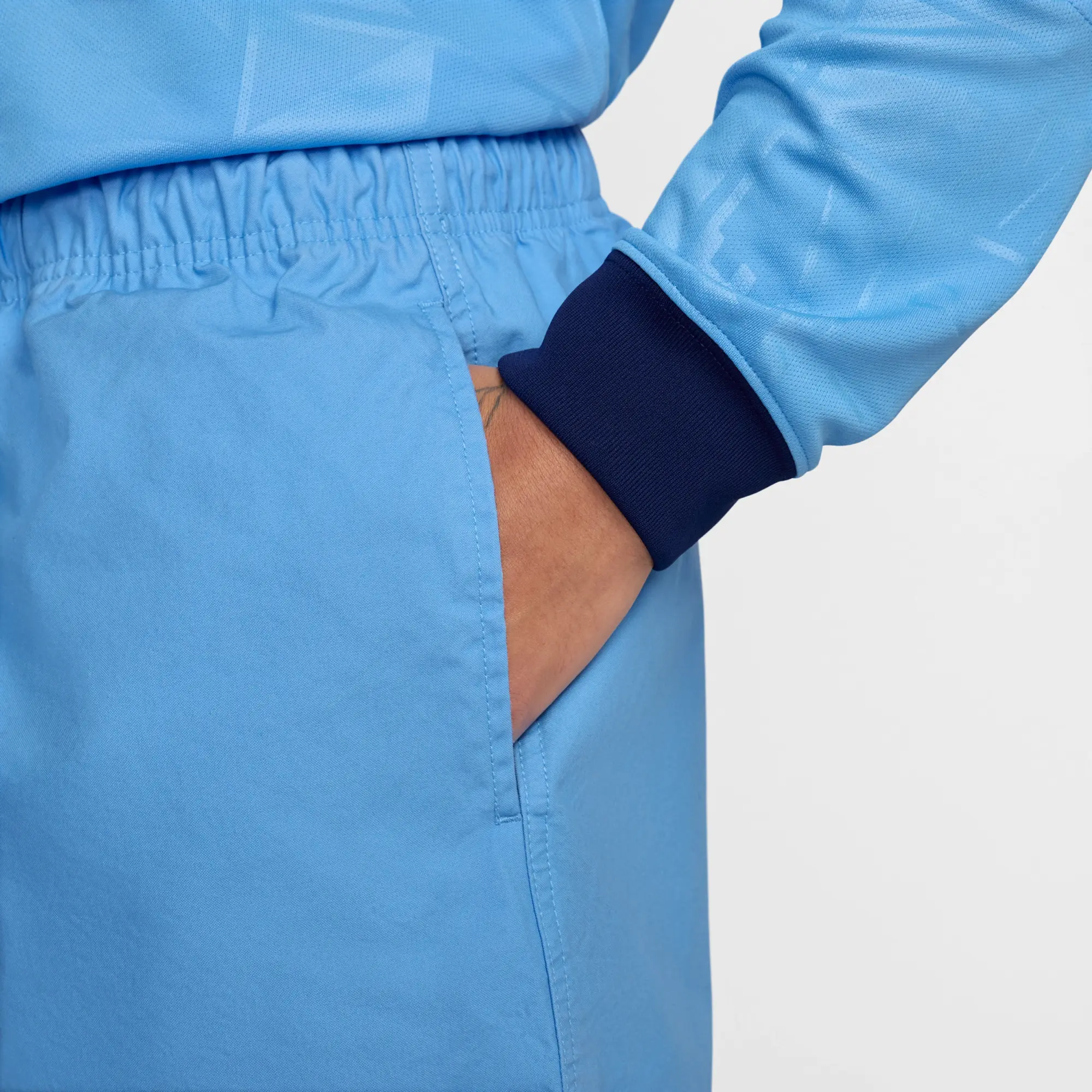 Nike Club Men's Flow Shorts - Blue - Cotton