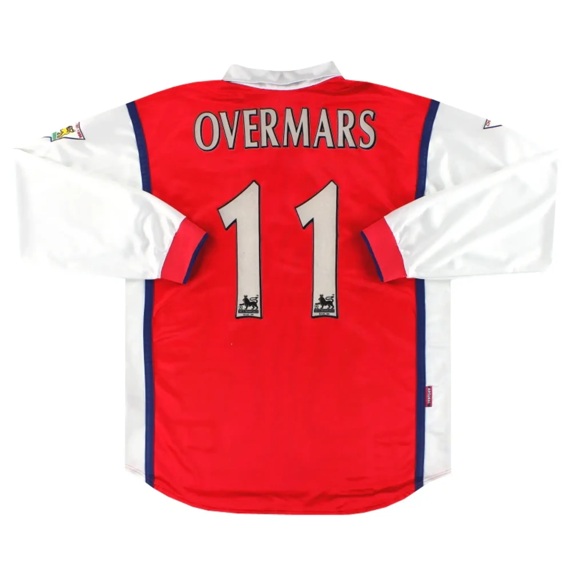 1998-99 Arsenal Nike Home Shirt L/S Overmars #11 XL / Excellent / XL
