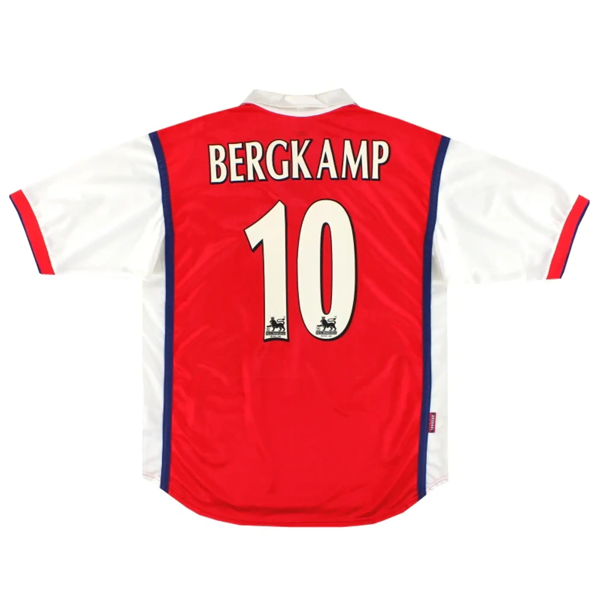 1998-99 Arsenal Nike Home Shirt Bergkamp #10 L - Arsenal / Excellent / Large