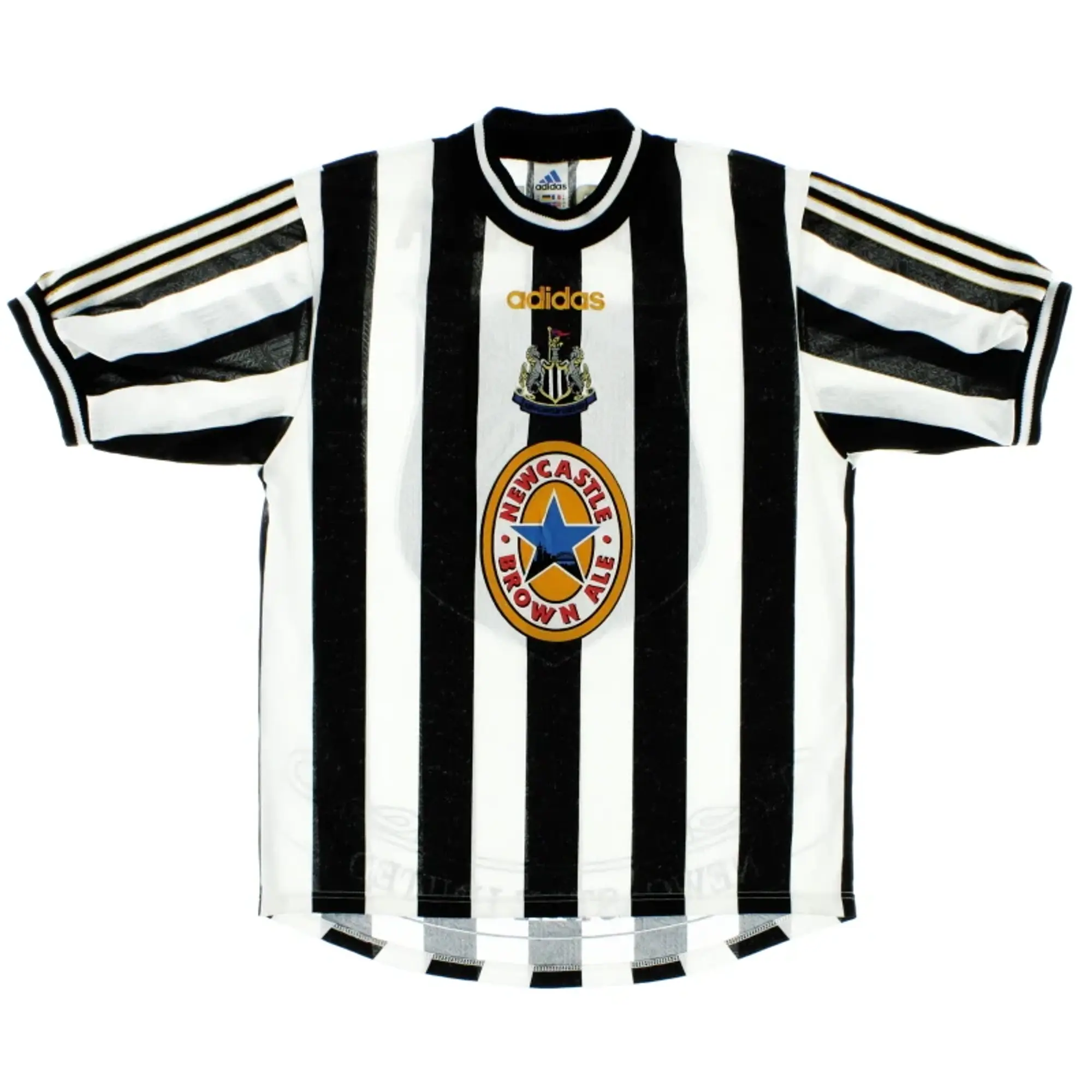 1997-99 Newcastle Home Shirt Shearer Y - Newcastle United / Excellent / Youth