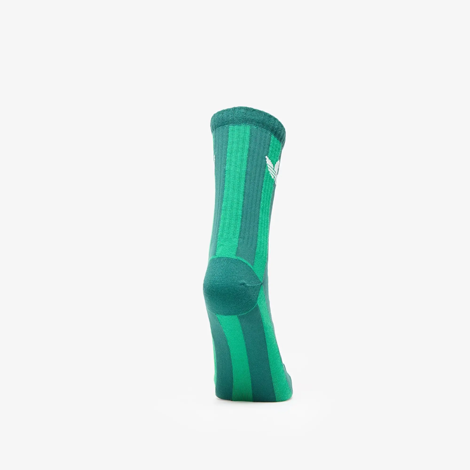 Adidas Striped Crew Socks 2-Pack Green/ Aurivy/ Off White M