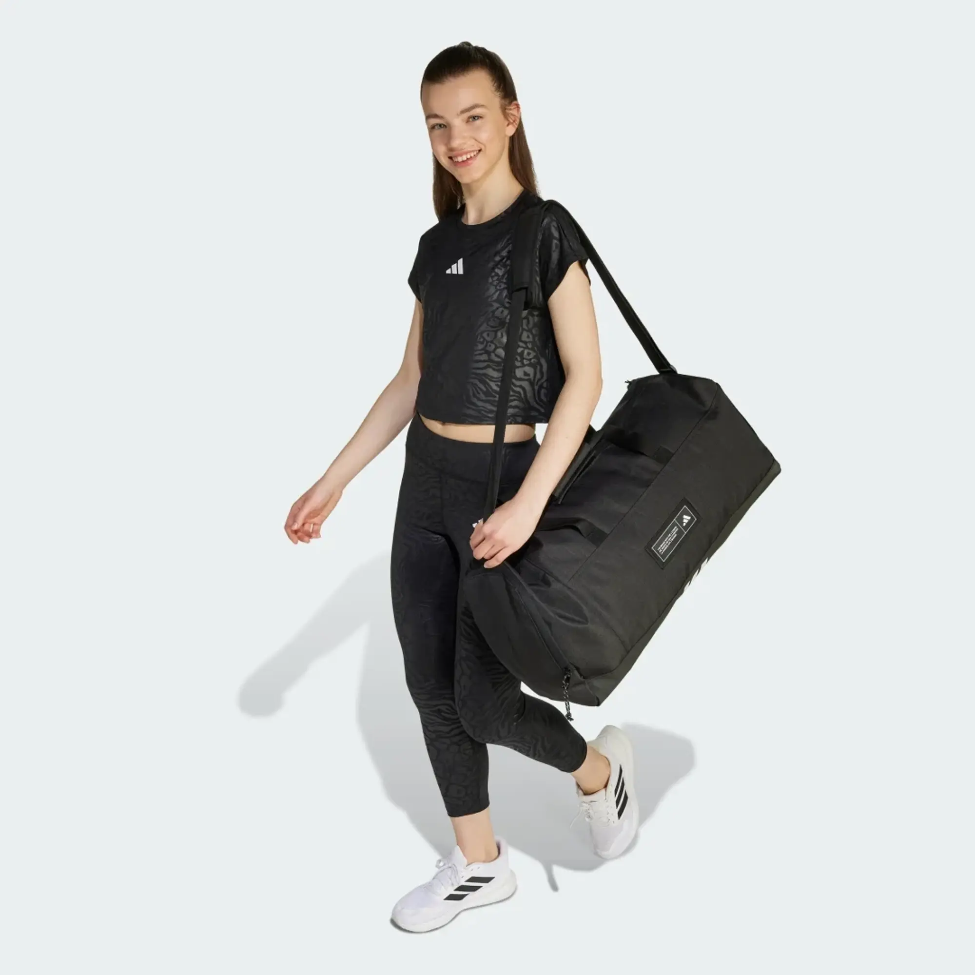 adidas All Sports Animal Print Crop T-Shirt Kids