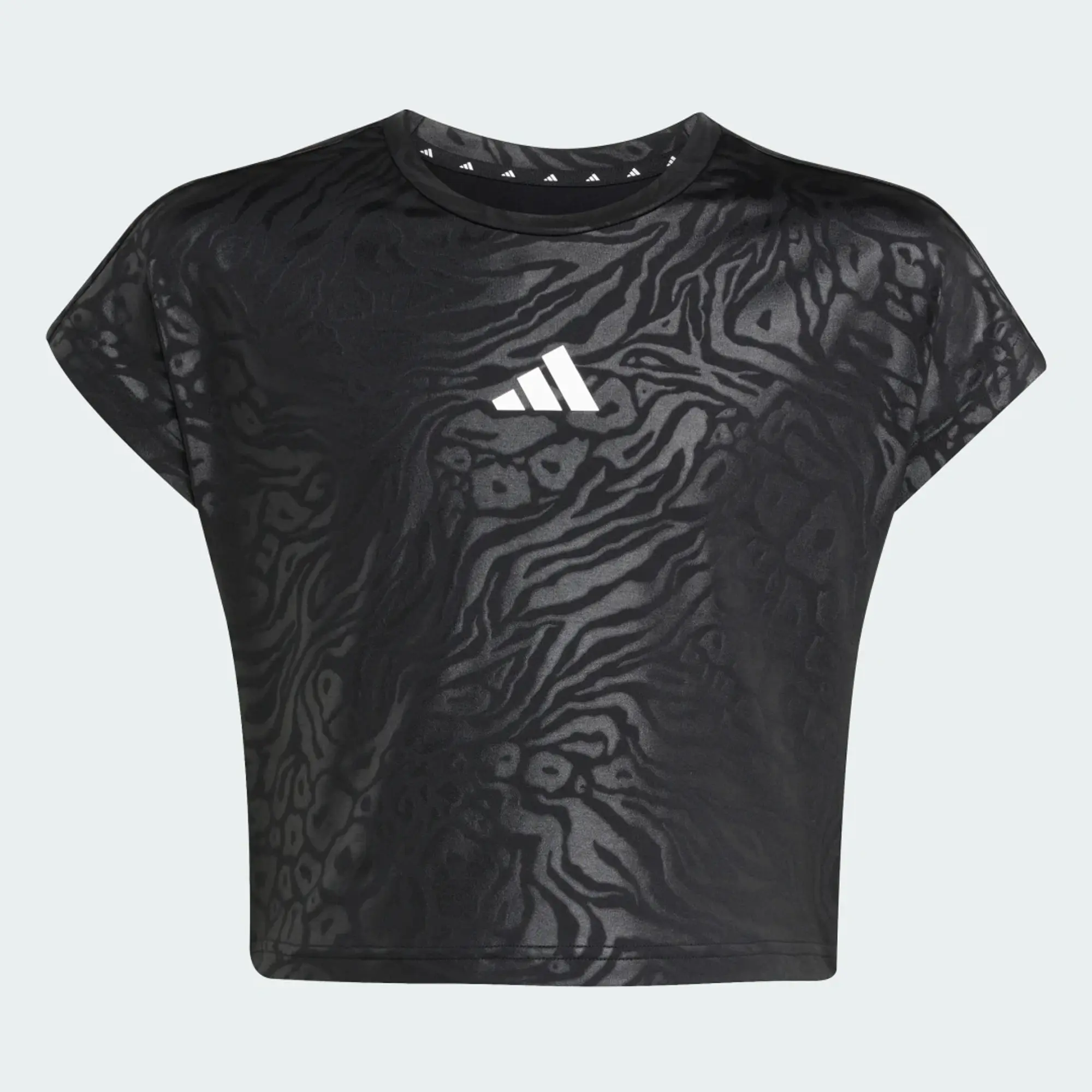 adidas All Sports Animal Print Crop T-Shirt Kids