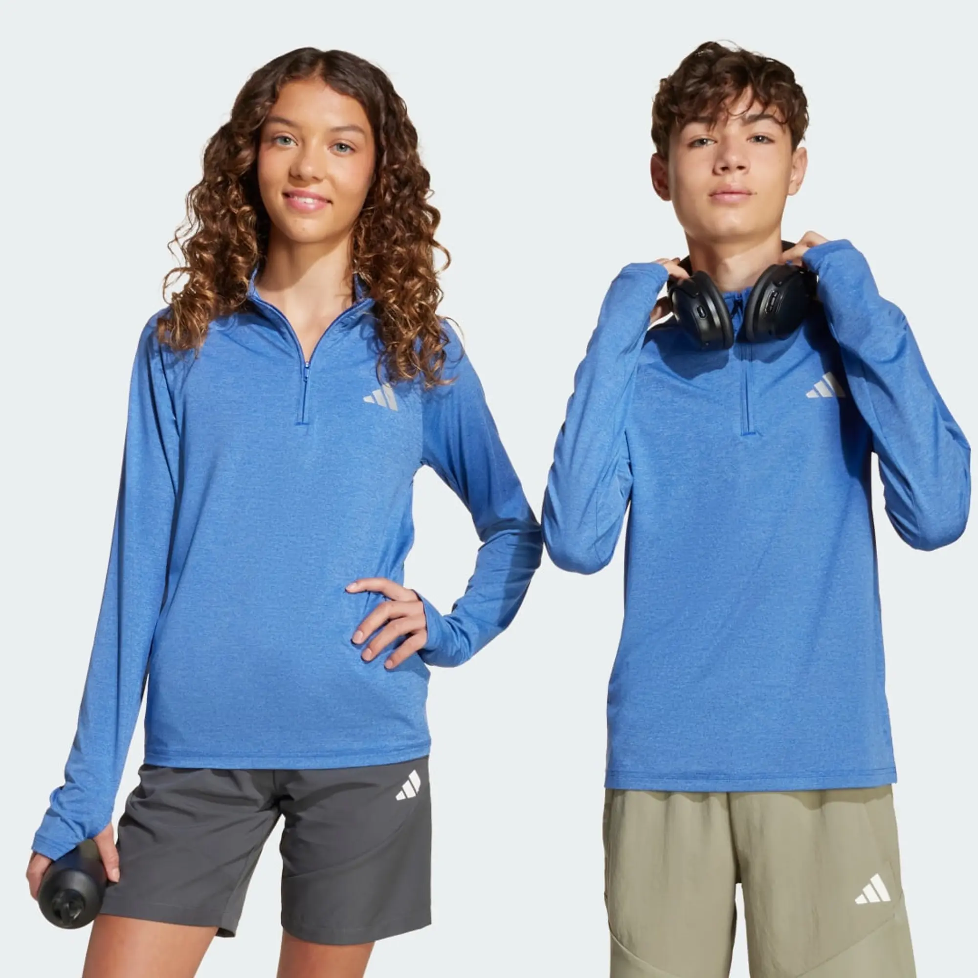adidas All Sports Favorite 1/4-Zip Long Sleeve Long-Sleeve Top Kids