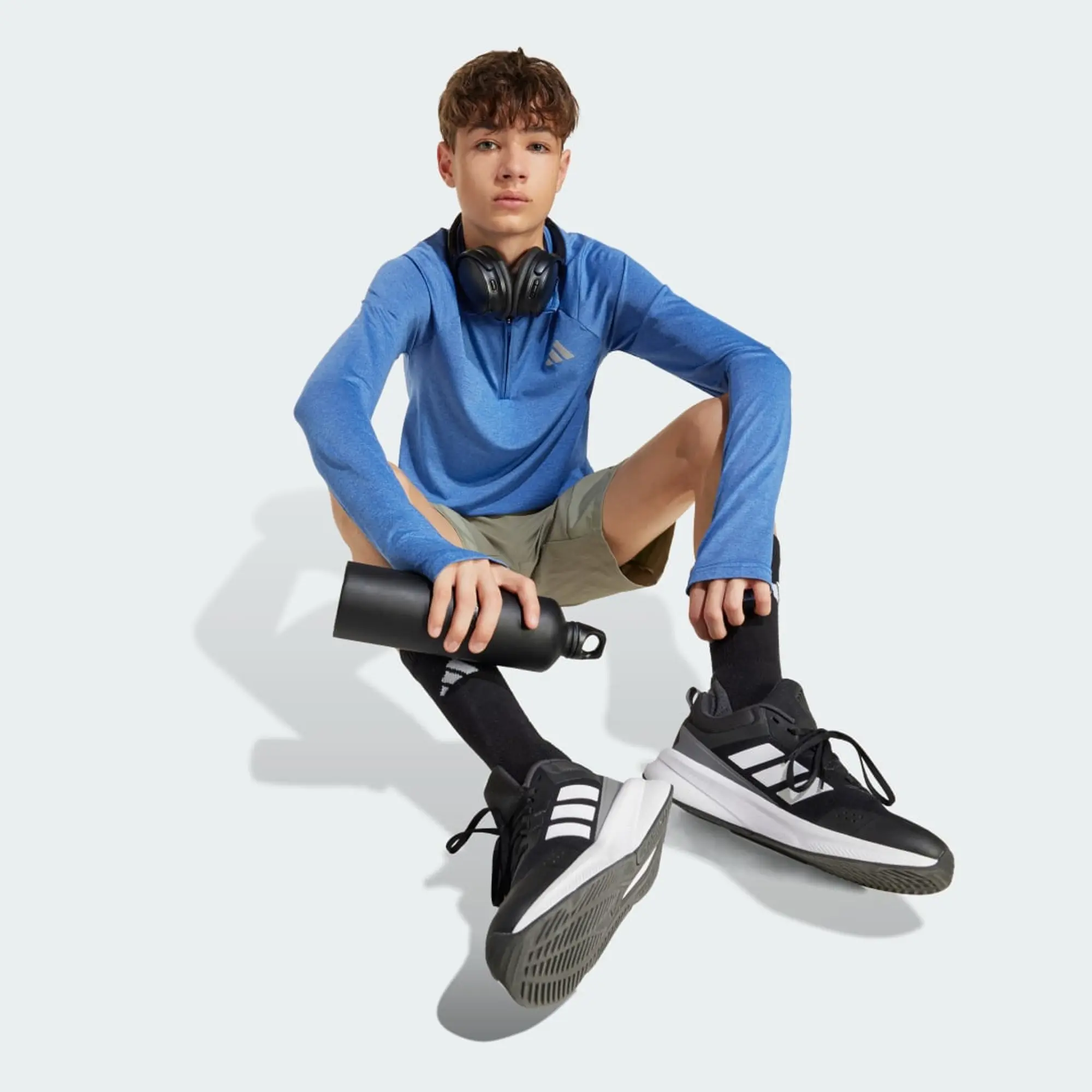 adidas All Sports Favorite 1/4-Zip Long Sleeve Long-Sleeve Top Kids