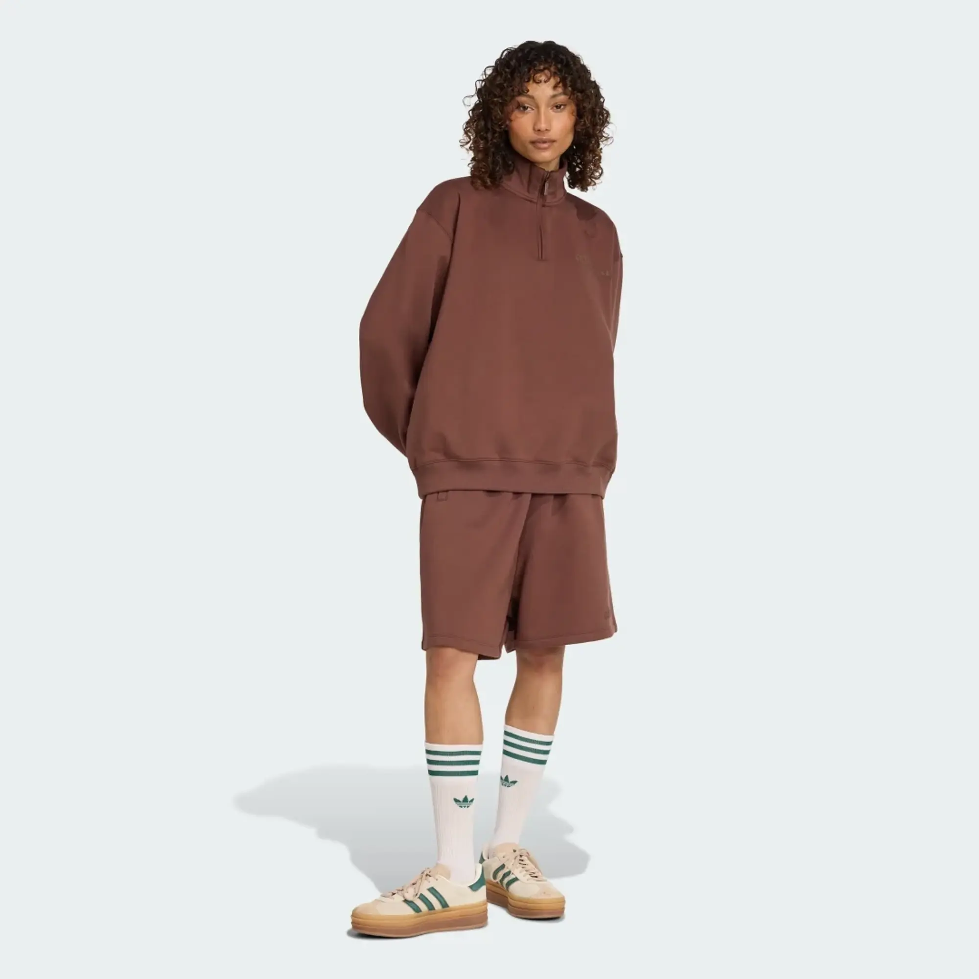 adidas Essentials Linear Quarter-Zip Oversized
