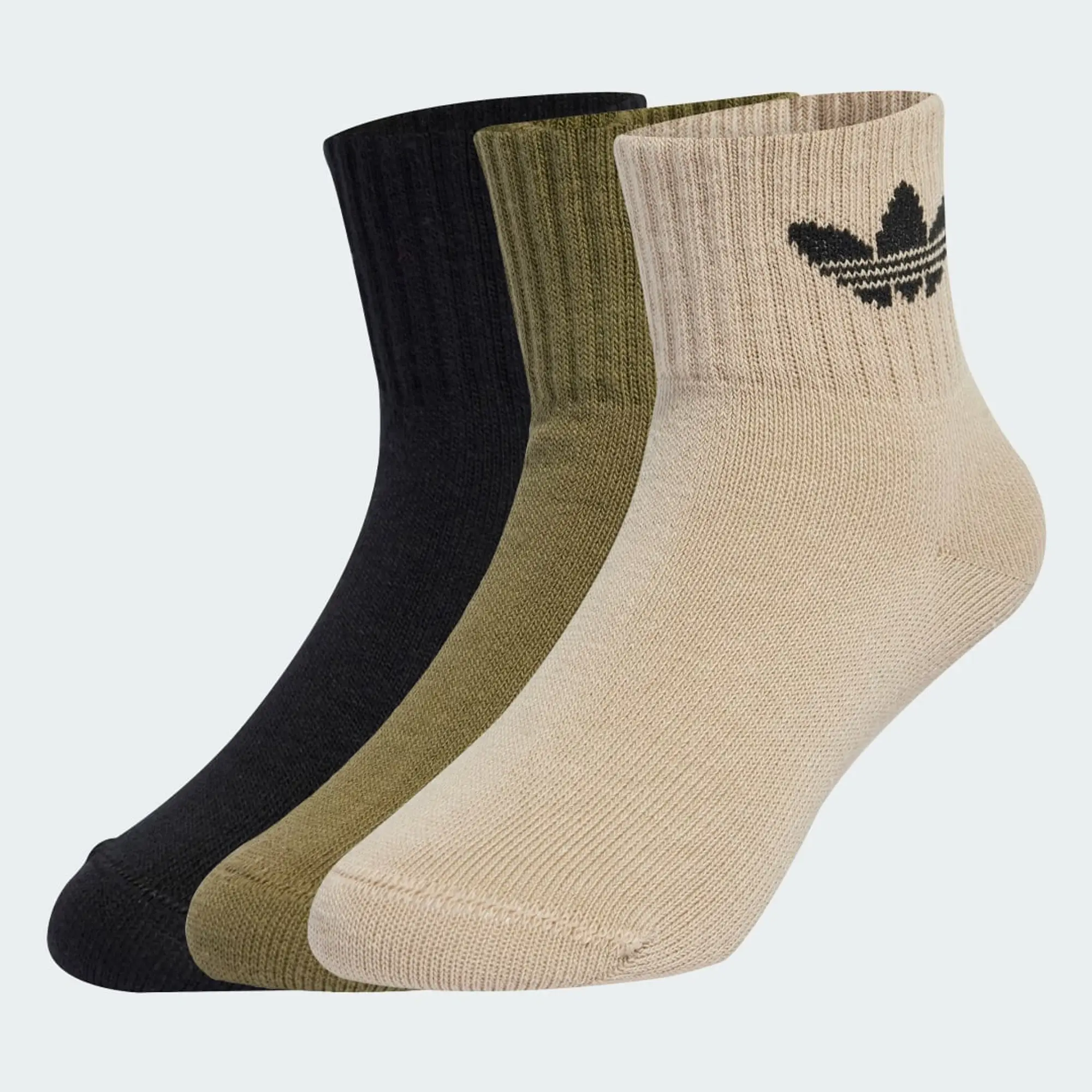 adidas Mid Ankle Sock 3 Pair Pack Kids