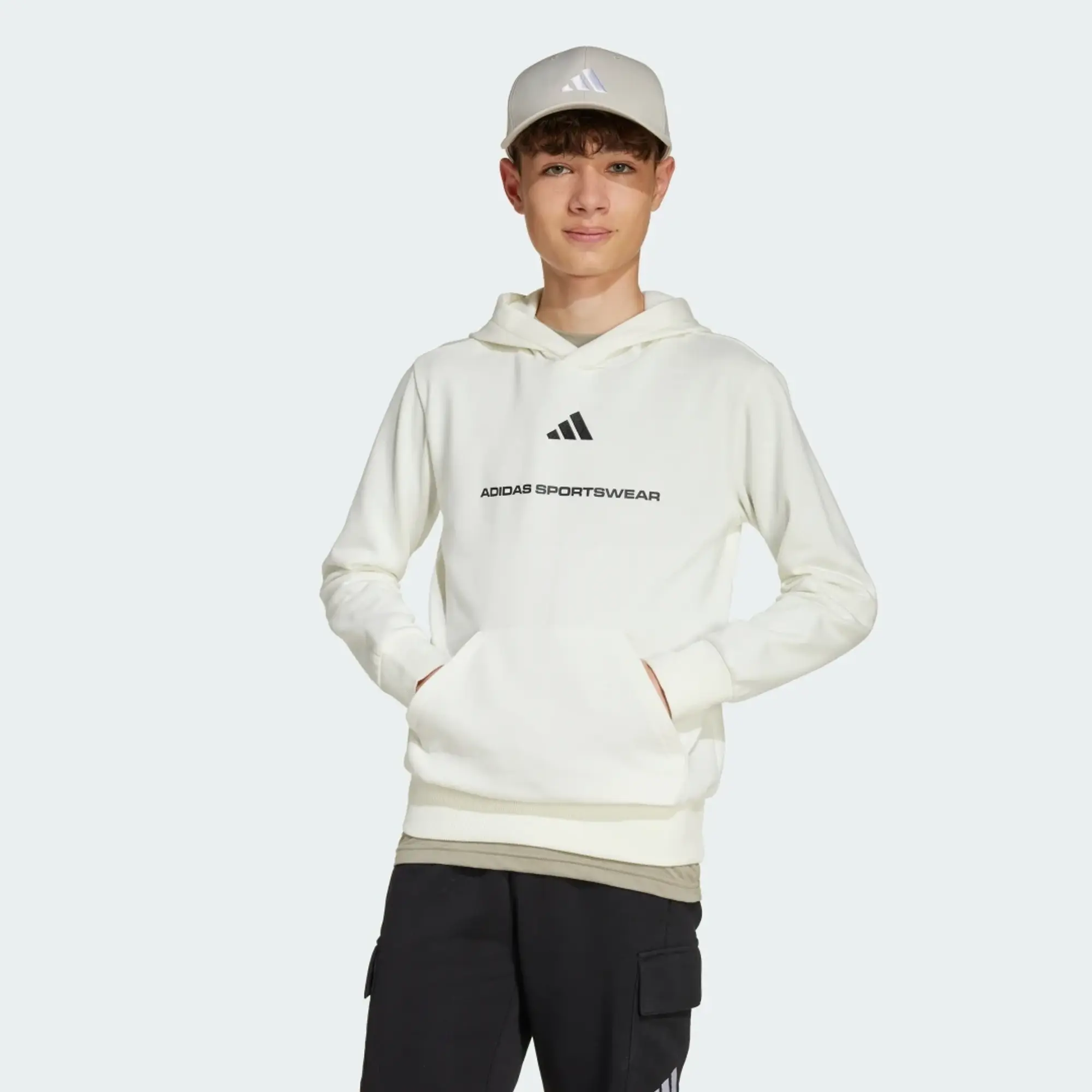 adidas adidas Boys Slogan Fleece Hoodie Kids